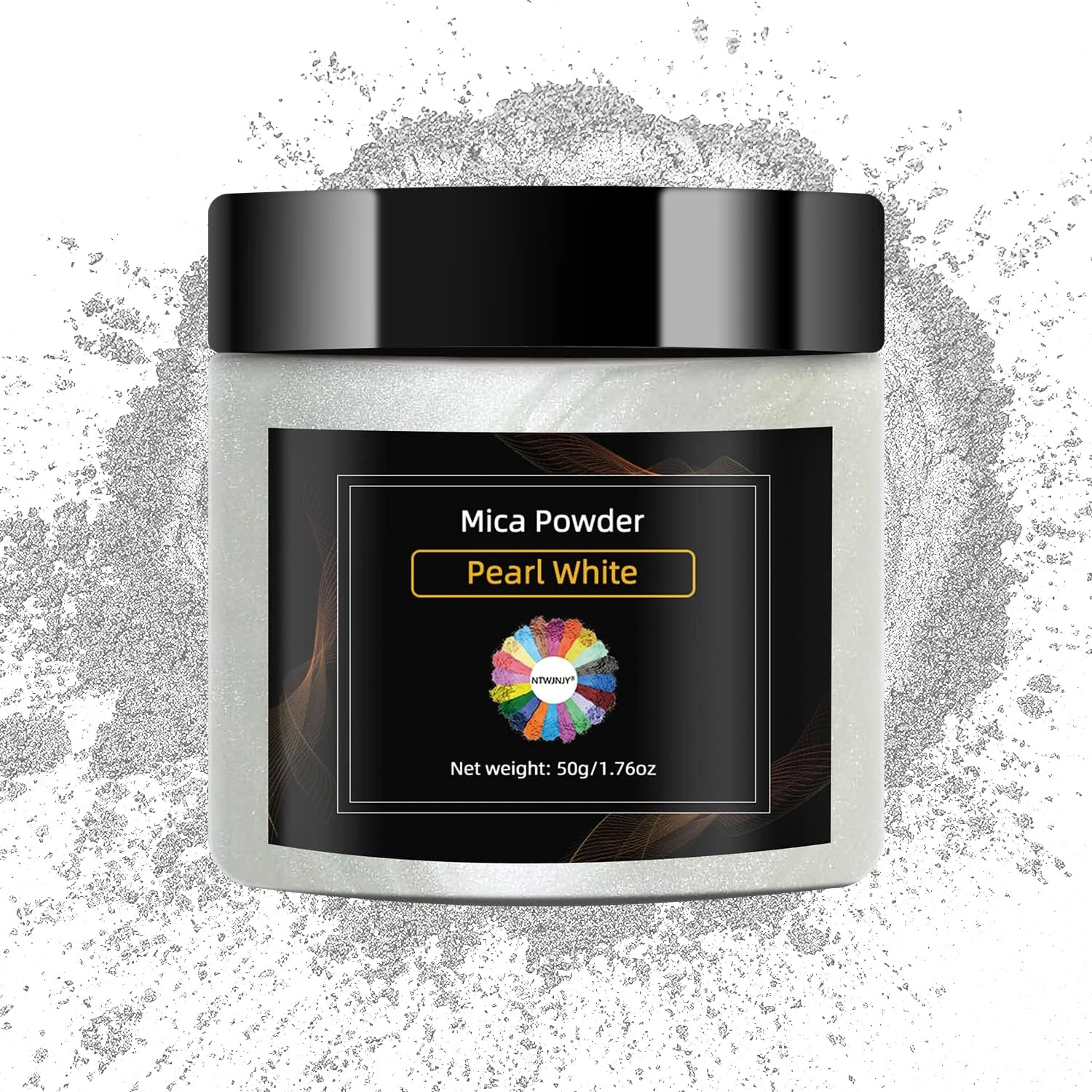 Warm pearl glaze powder for latte shimmer nails