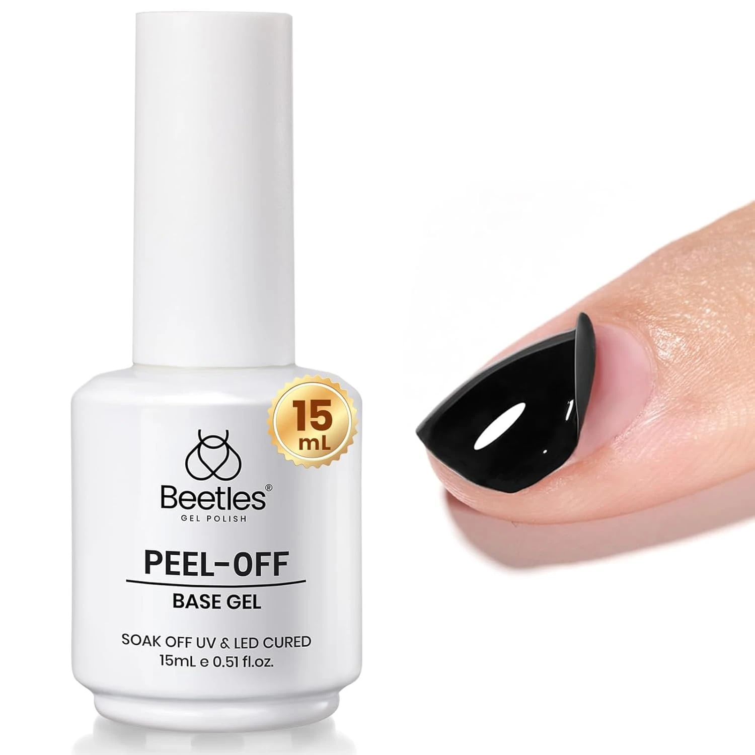 Peel off base coat for sage green nails