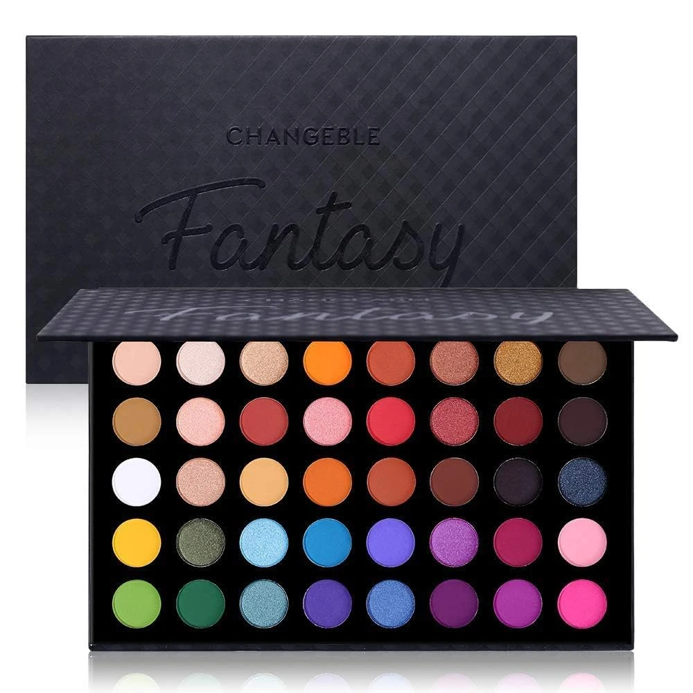 Pigmented glam palette for cut crease eye
