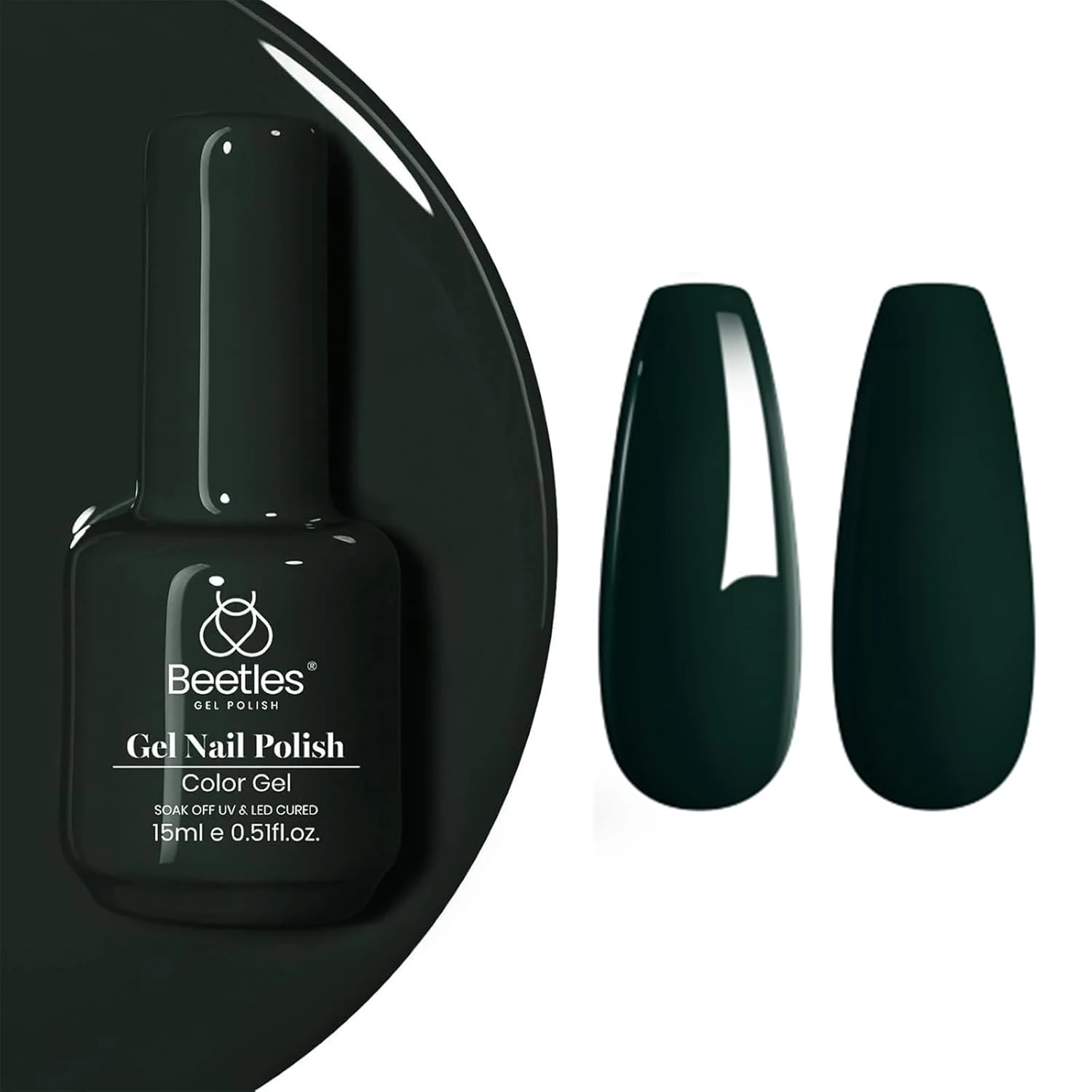 Green Nails Worth Saving: 16 Sets From Mint to Emerald for 2026 14 Pine forest gel polish for winter green nails