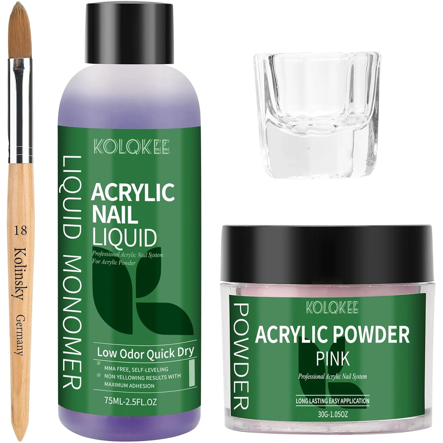 Pink acrylic powder set for pink acrylic nails