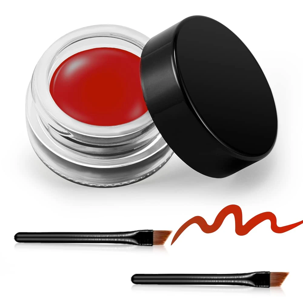 Red Nails for Every Plan: 16 Sets Sorted by the Occasion in 2026 42 Red gel liner pot for micro tip nails