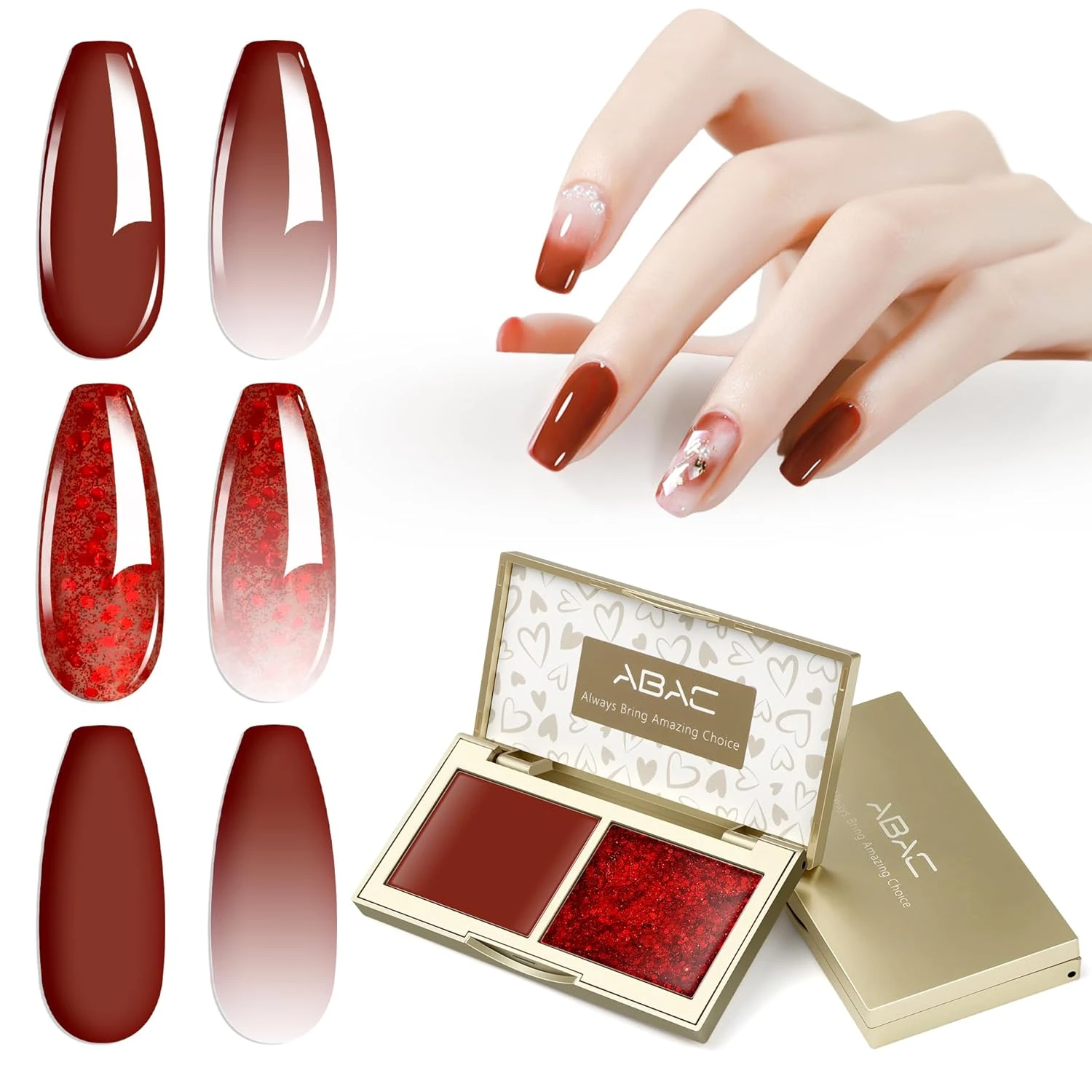Red Nails for Every Plan: 16 Sets Sorted by the Occasion in 2026 14 Red ombre gradient duo for kiss fade nails