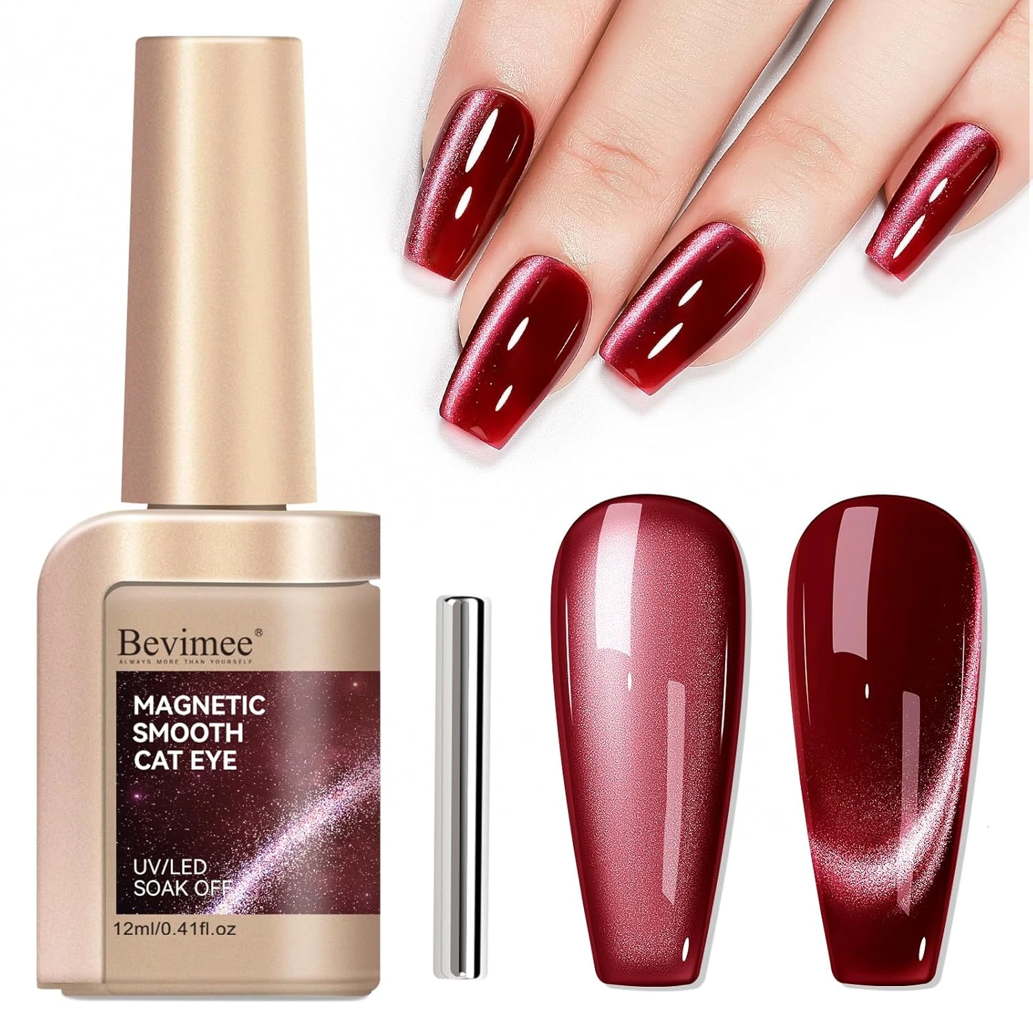 Red velvet magnetic gel for red velvet nails