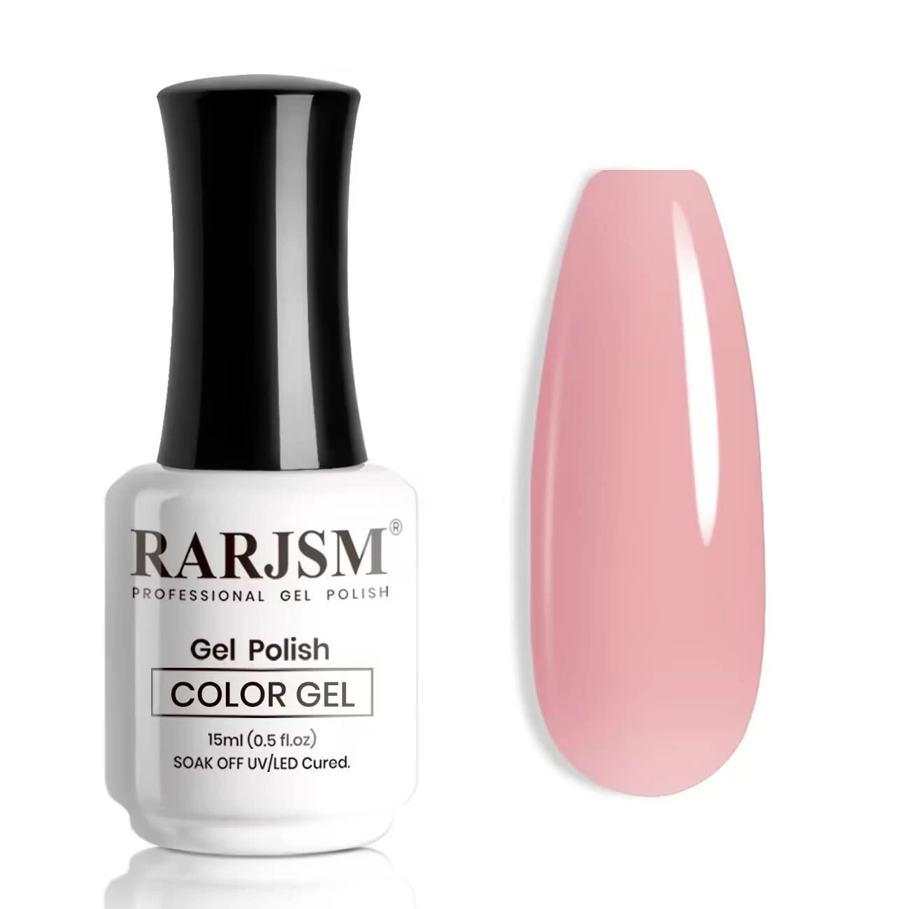 Rose tip gel polish for pink french tip nails