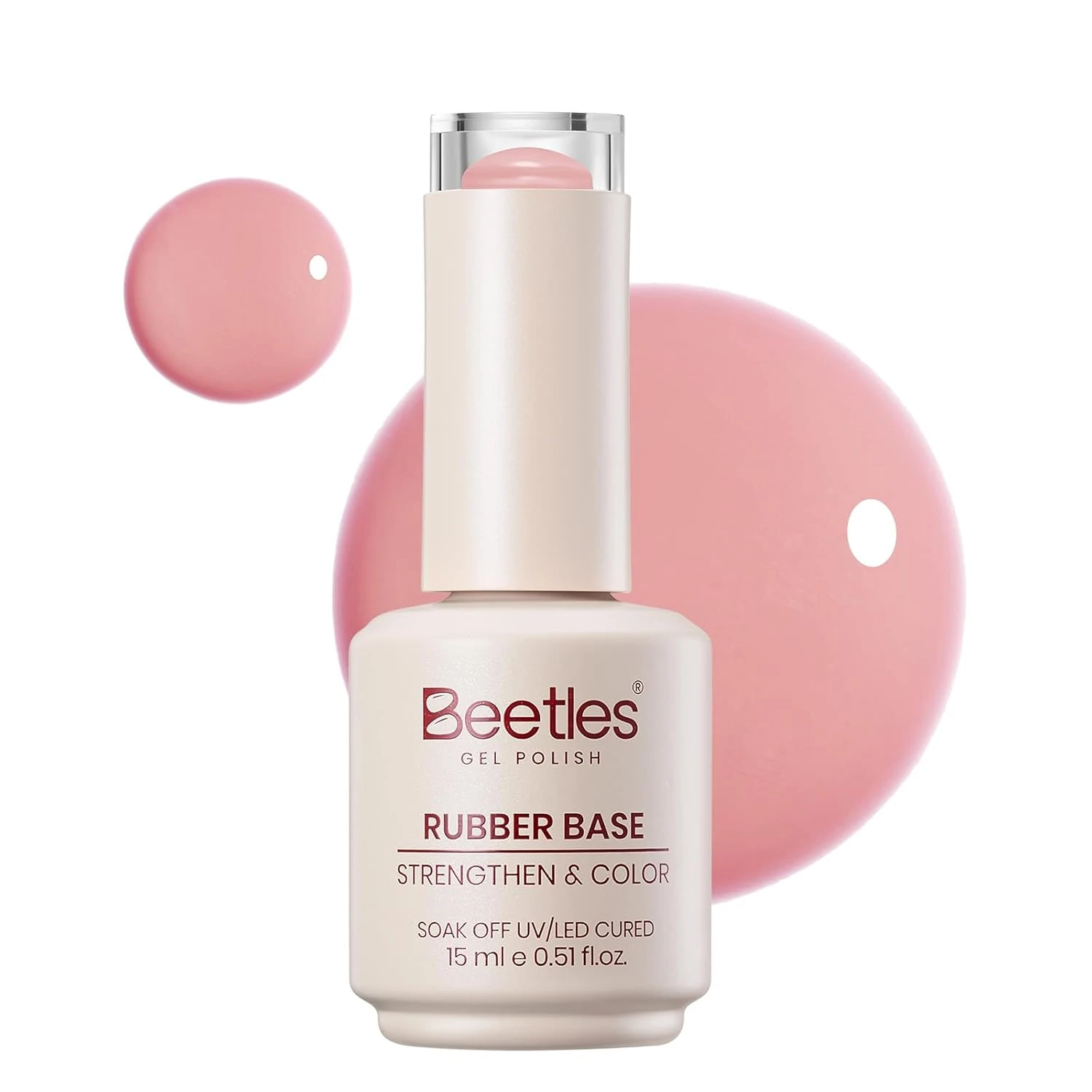 Rosy sheer base gel for white french nails