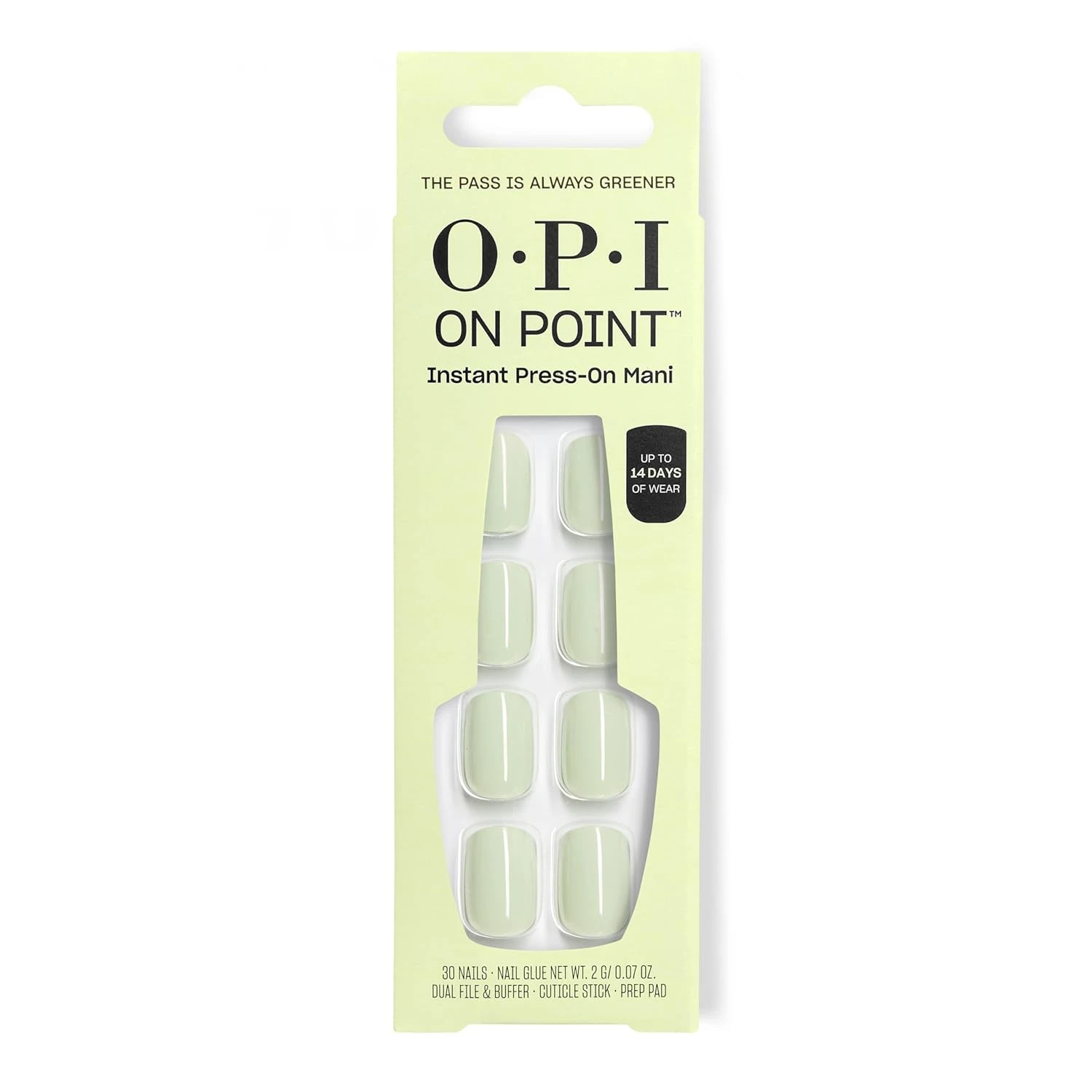 Sage green press on nails ready to apply set