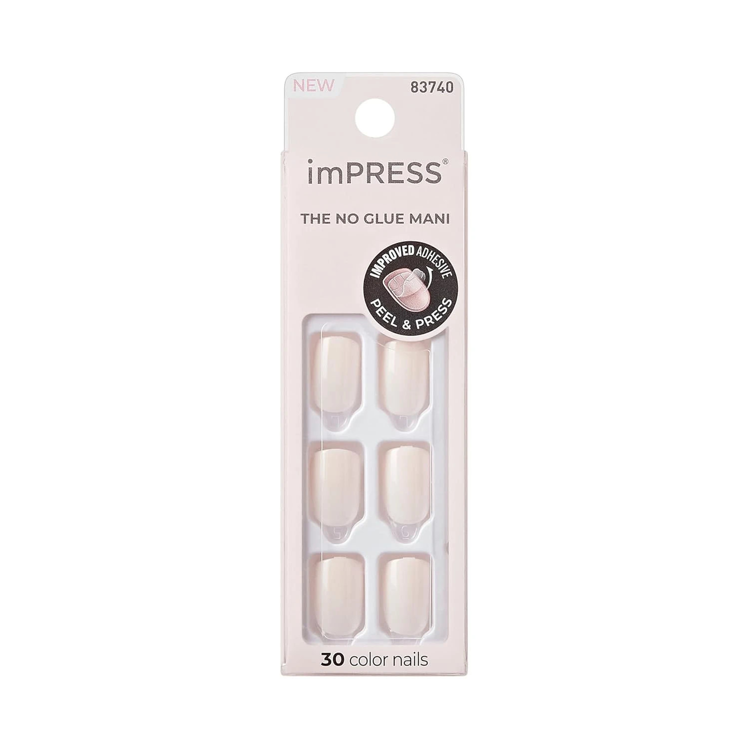 Short squoval press on nails in jelly finish