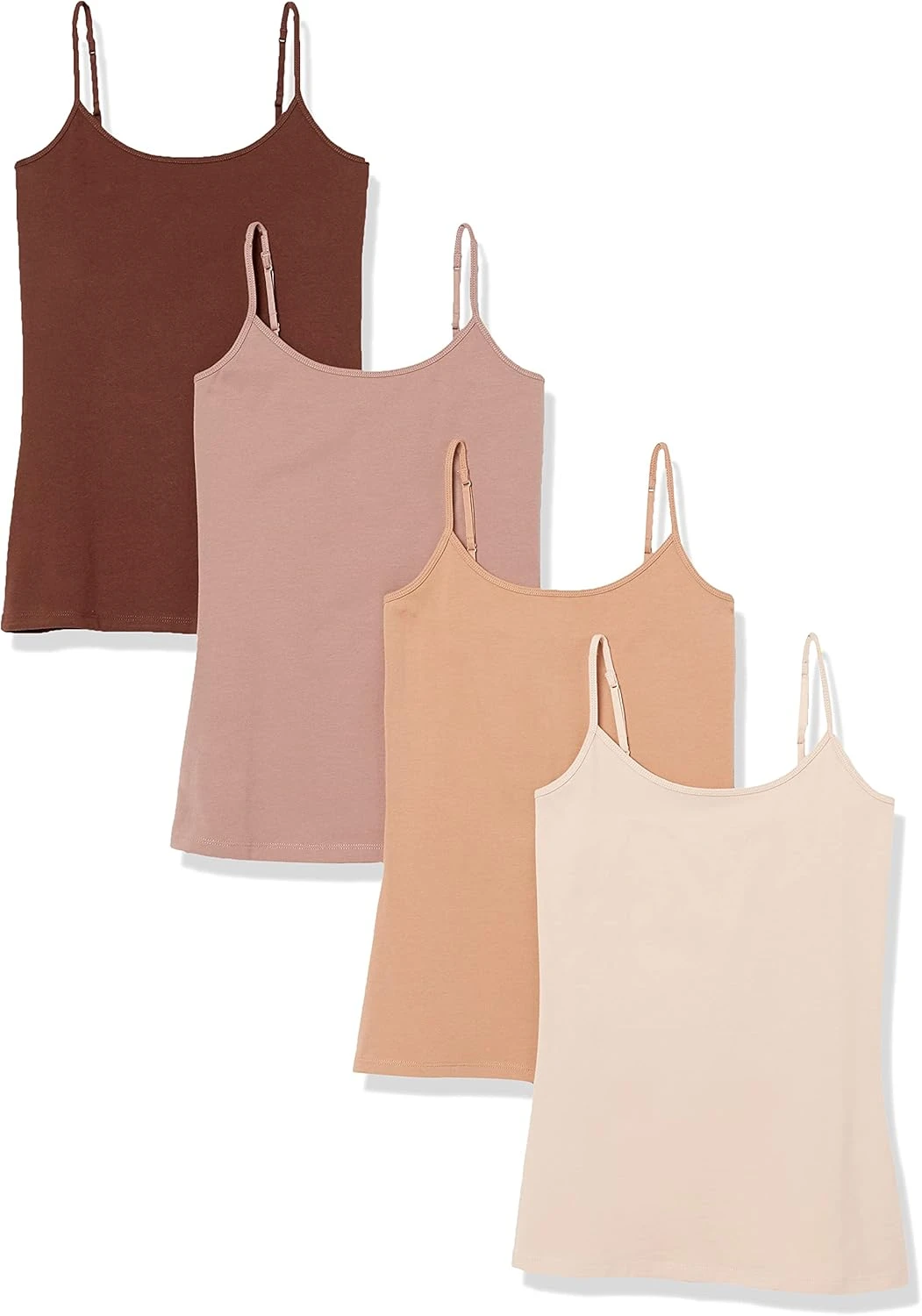 Neutral silk camisole for city evening look