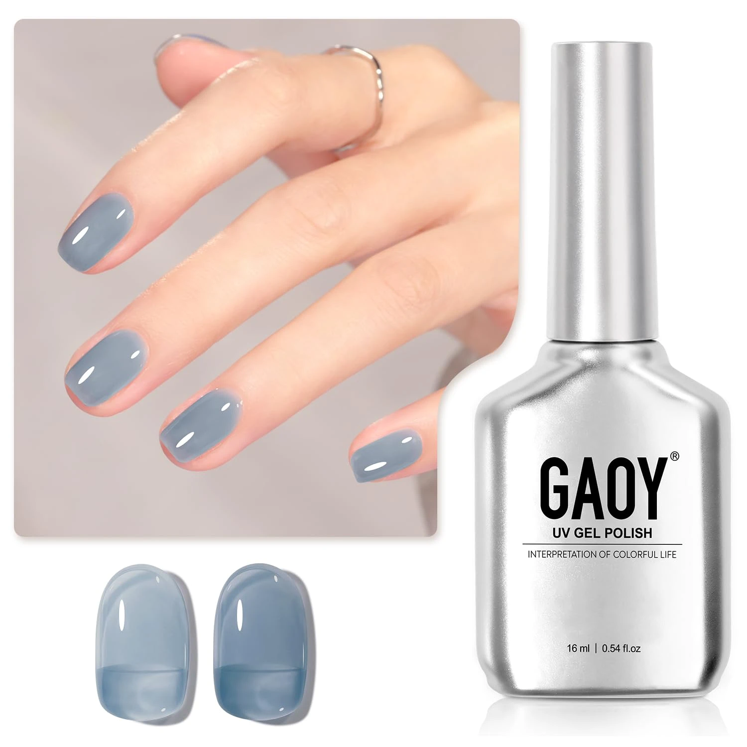 Soft blue jelly tint for blueberry jelly nails