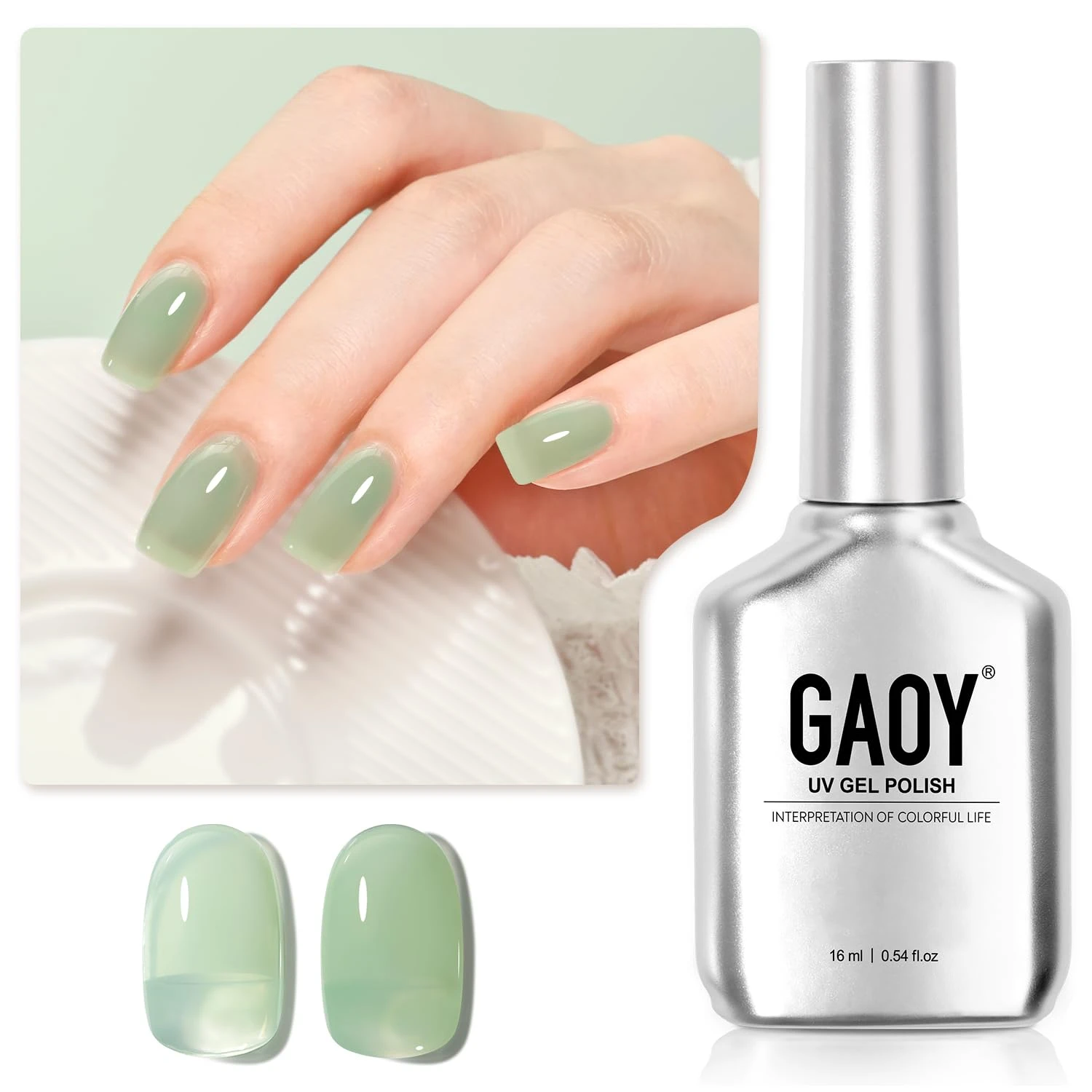 Green Nails Worth Saving: 16 Sets From Mint to Emerald for 2026 26 Spring light green polish for light green nails