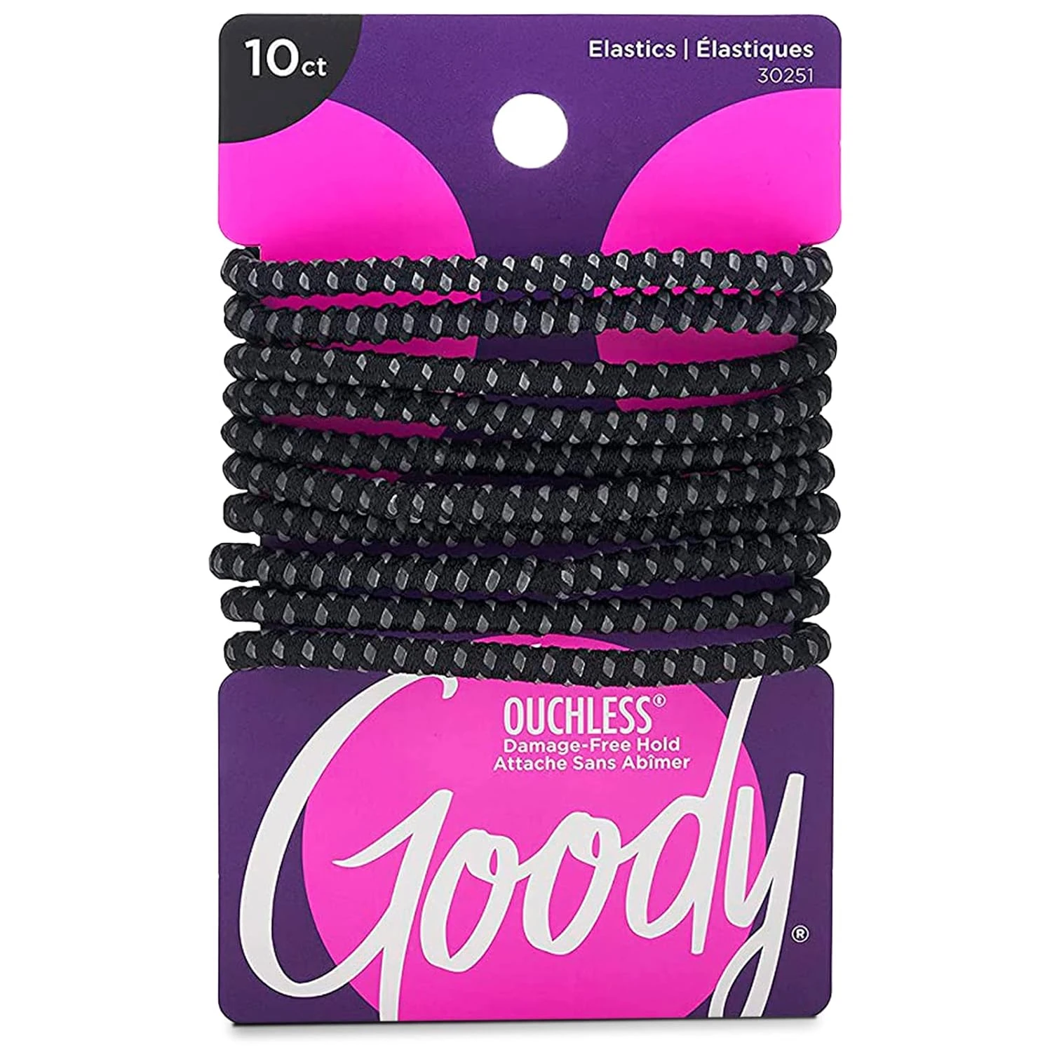 Strong grip tie for a high wrapped braid ponytail