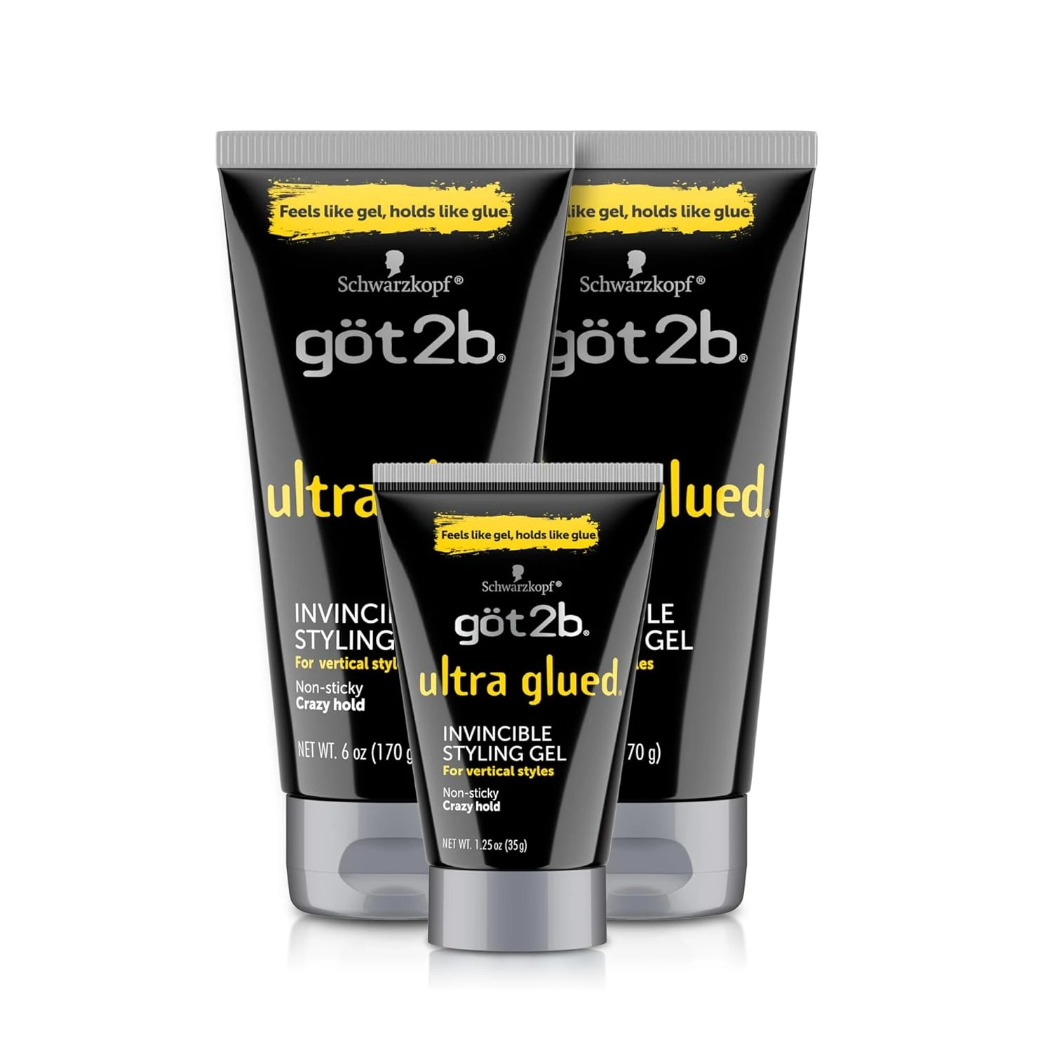 Strong hold hair gel for a sleek sporty ponytail