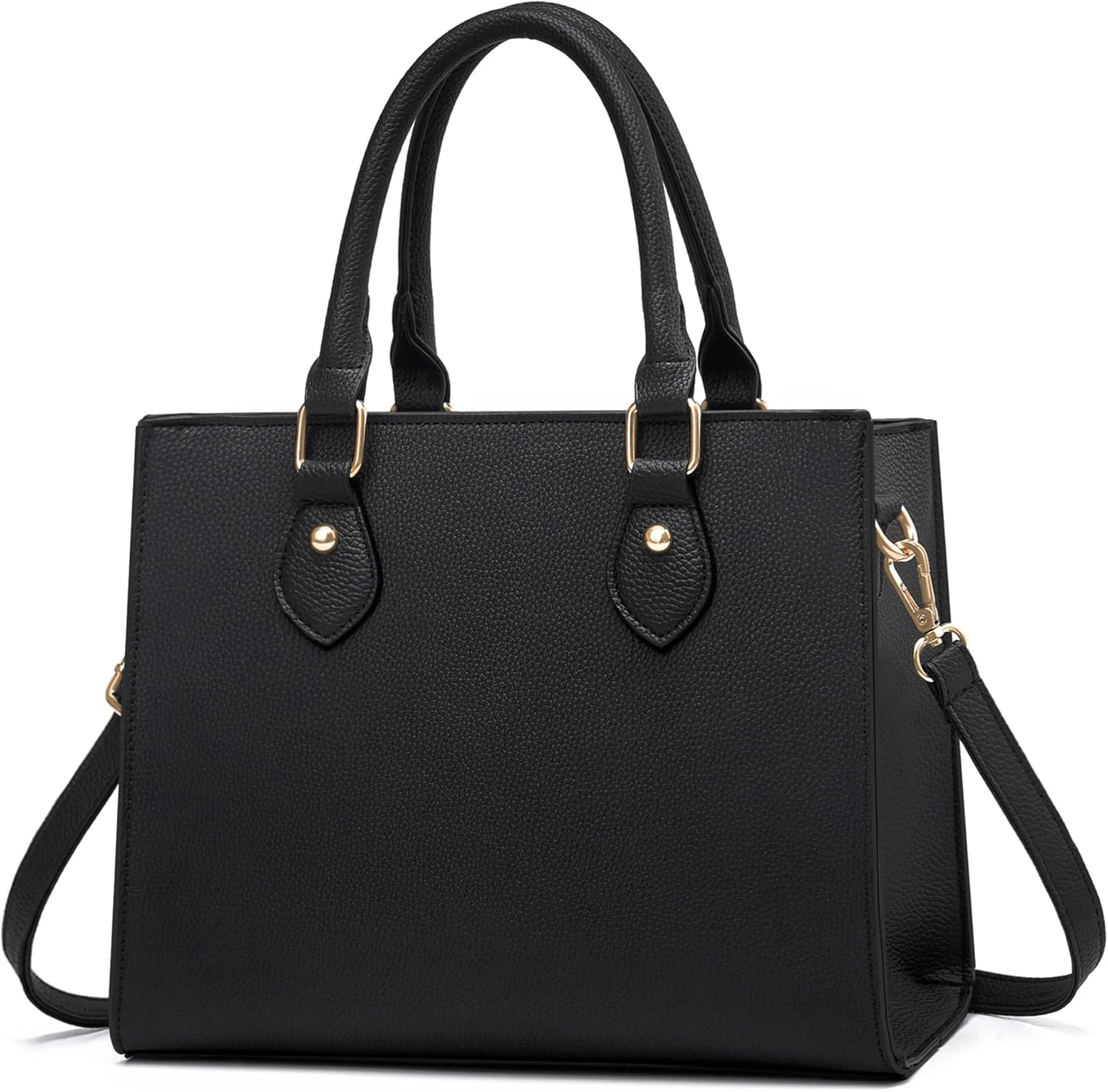 Structured top handle bag for floral dress outfit