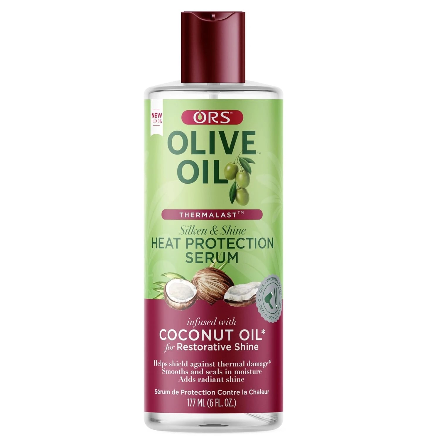 Thermal protection oil for long blonde hair styles