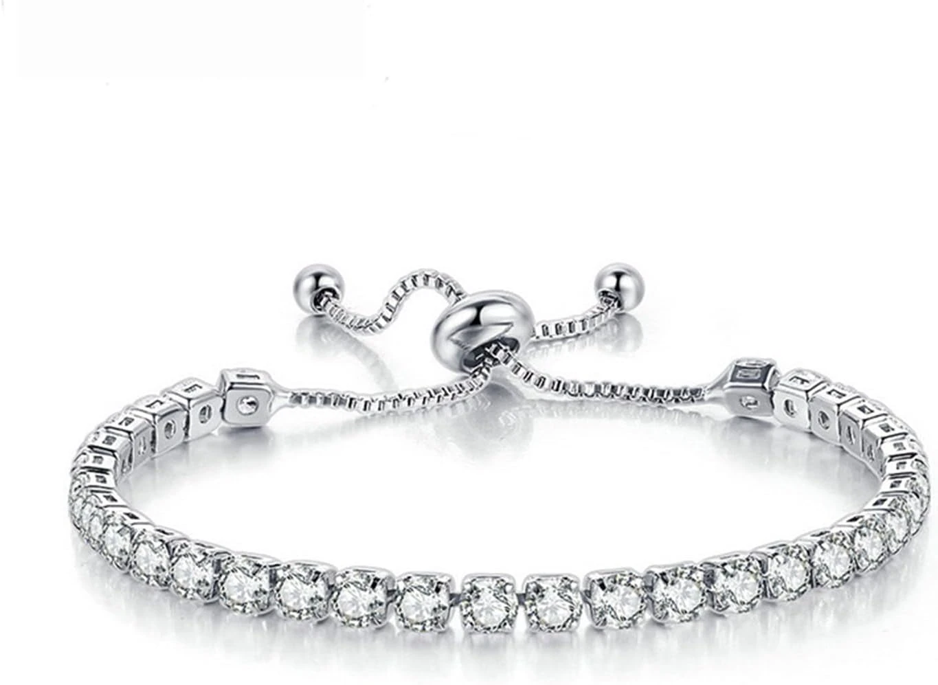 Thin bracelet for charmeuse wedding gown
