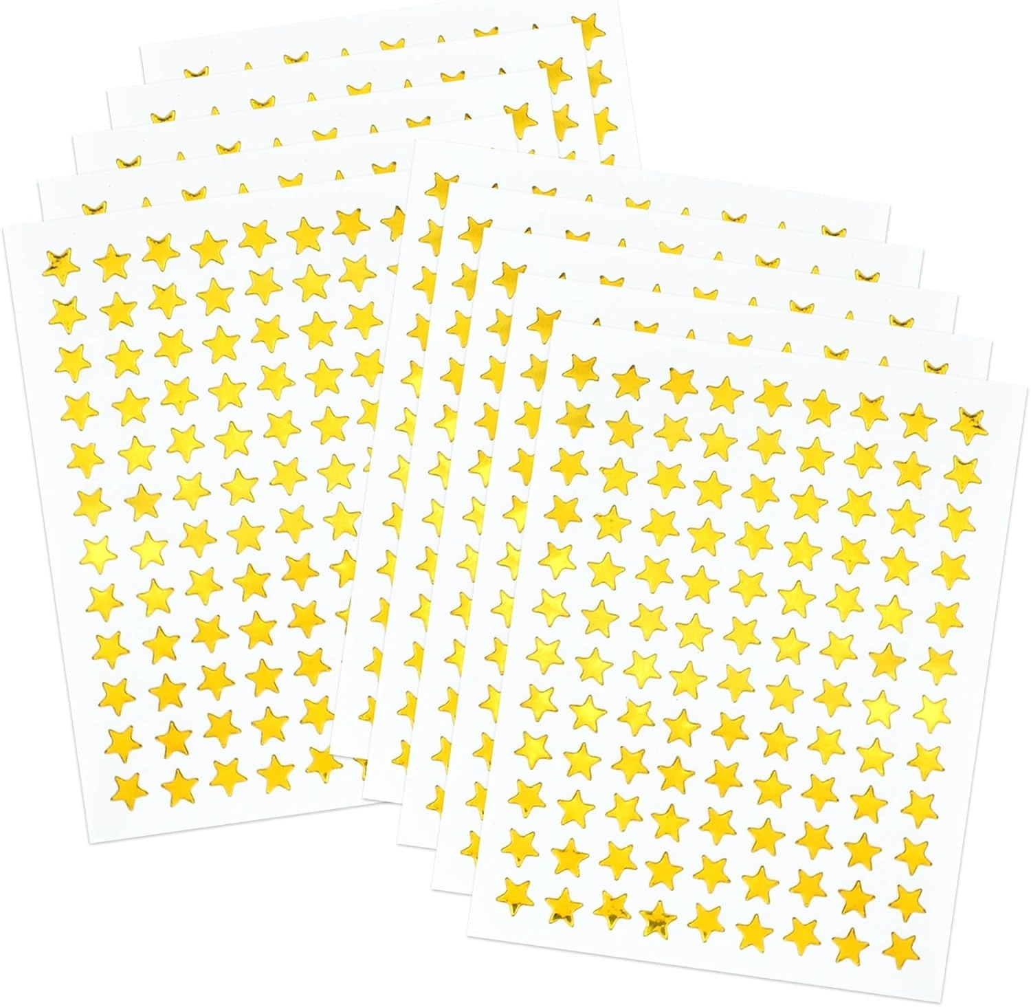 Tiny gold star stickers for cute gold nails