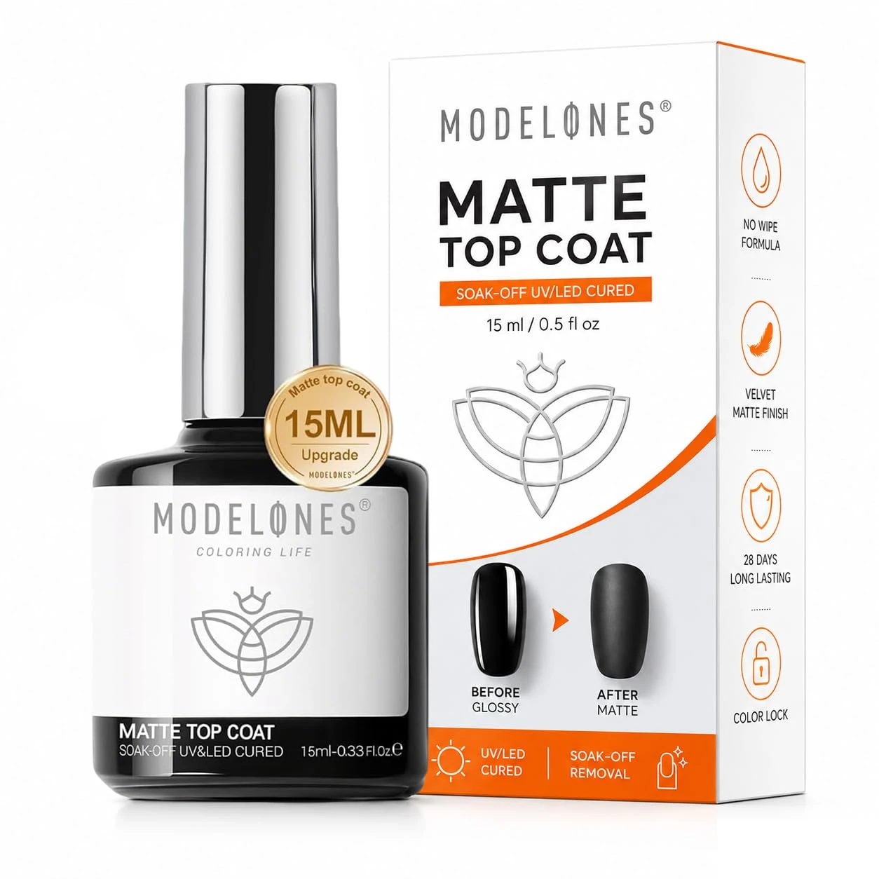 Ultra matte topper for mocha velvet nails