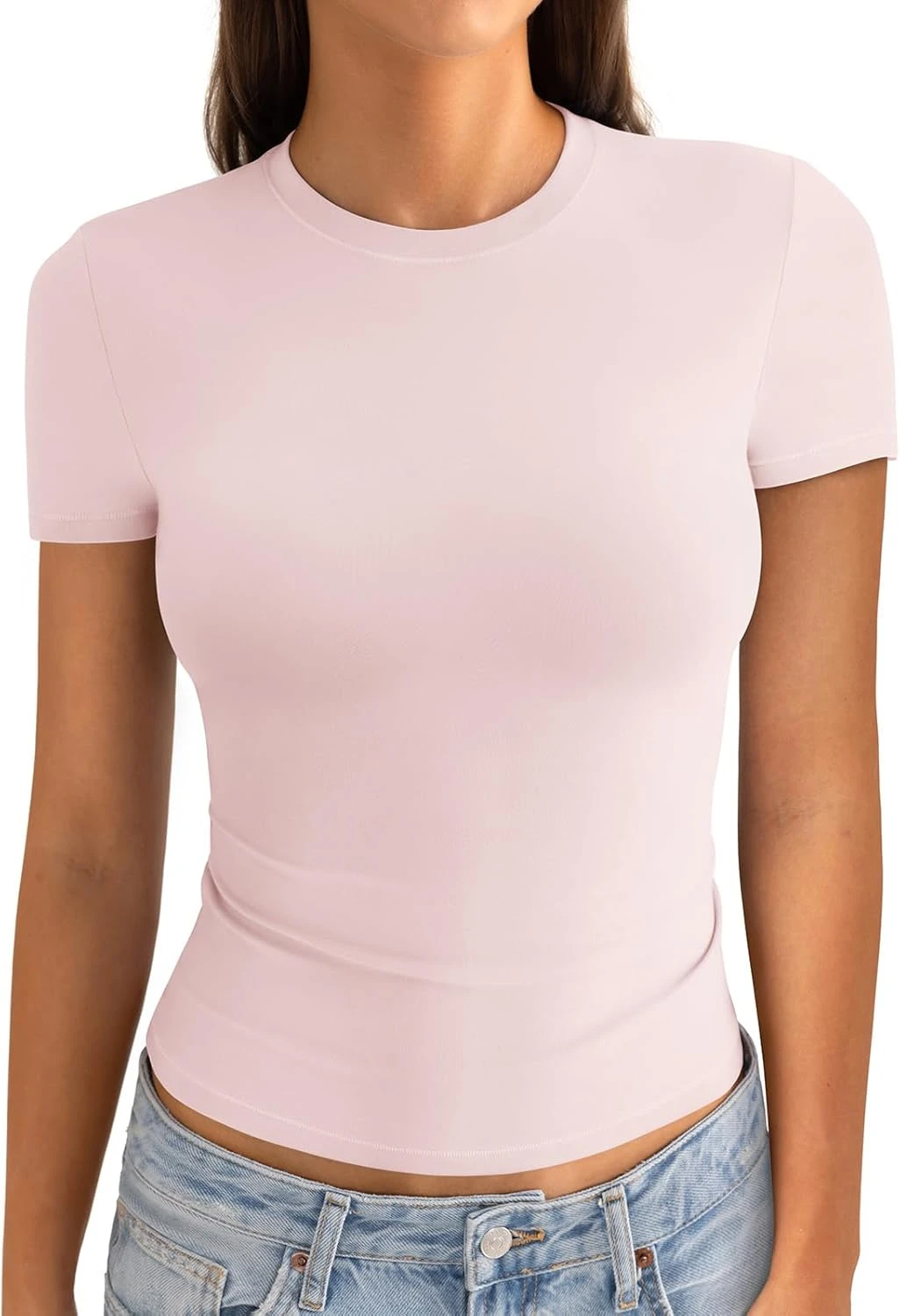 Baby Pink Fitted Top