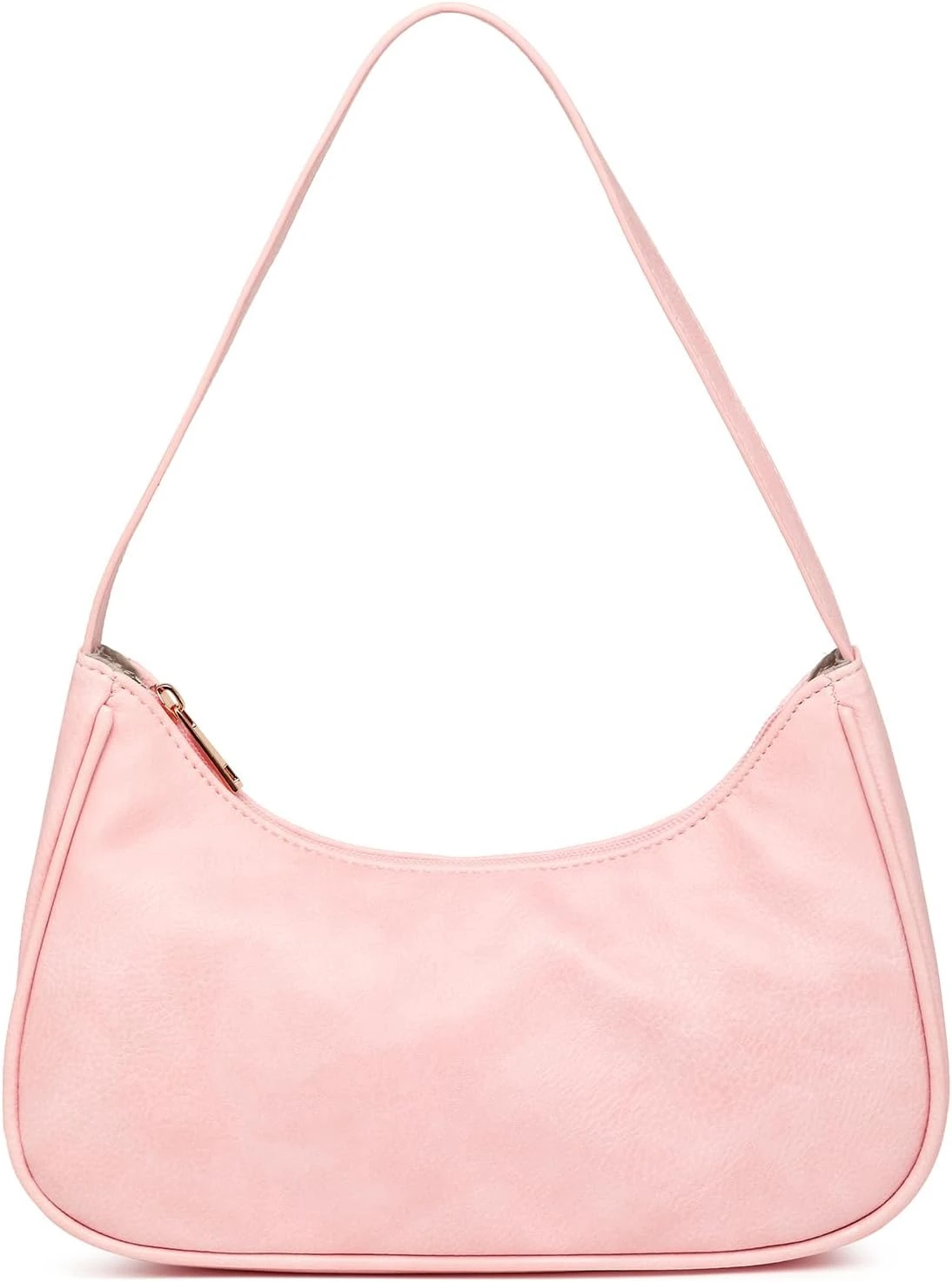 Baby Pink Leather Shoulder Bag