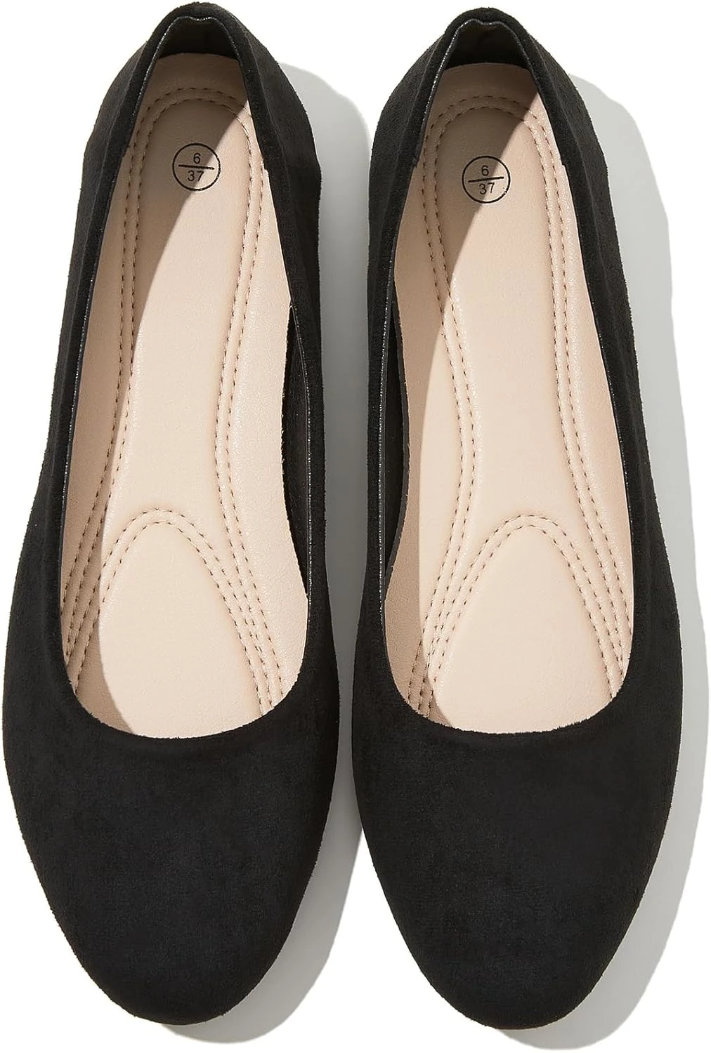 Women black ballet flats for business trip travel outfits