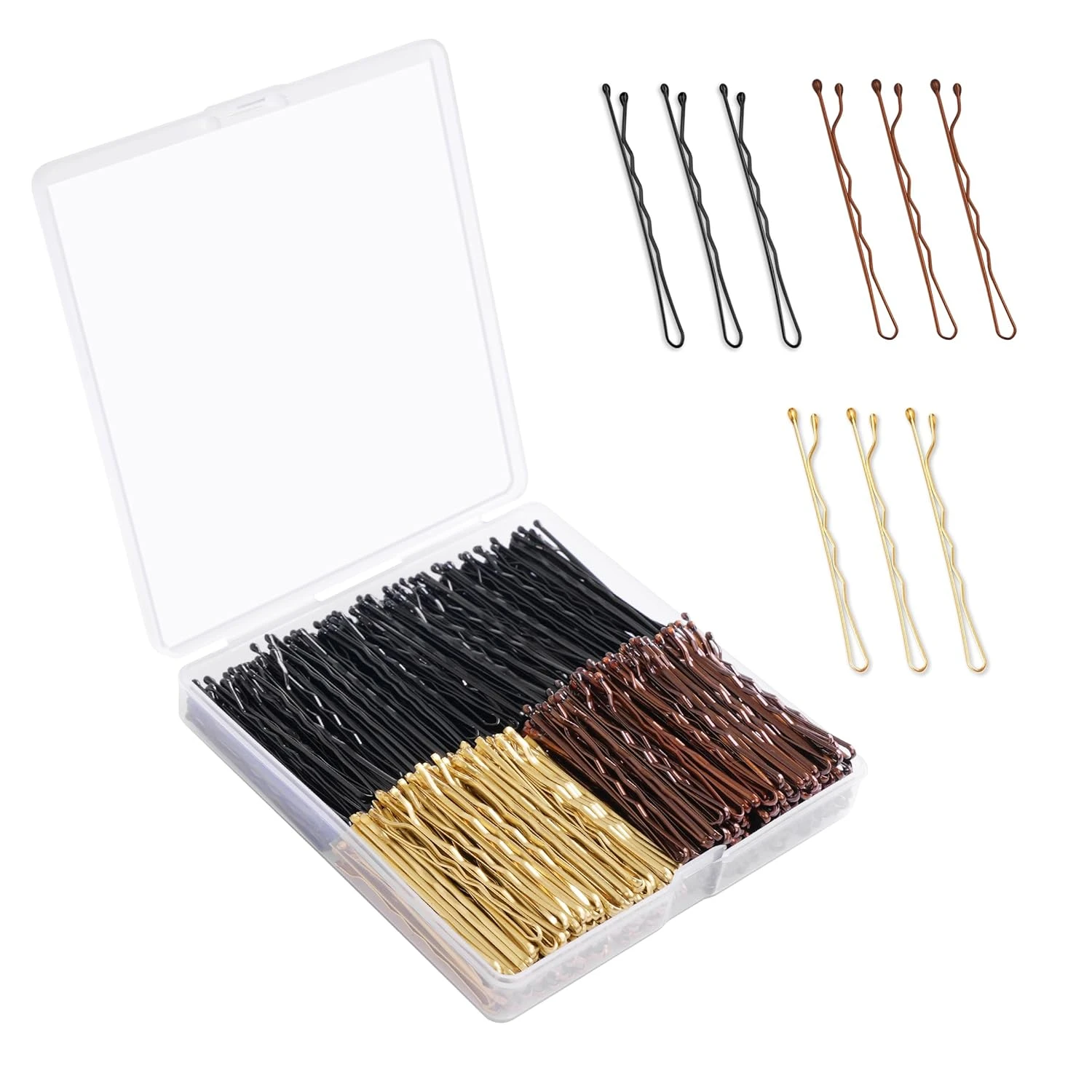 Women bobby pin variety pack for half up bun
