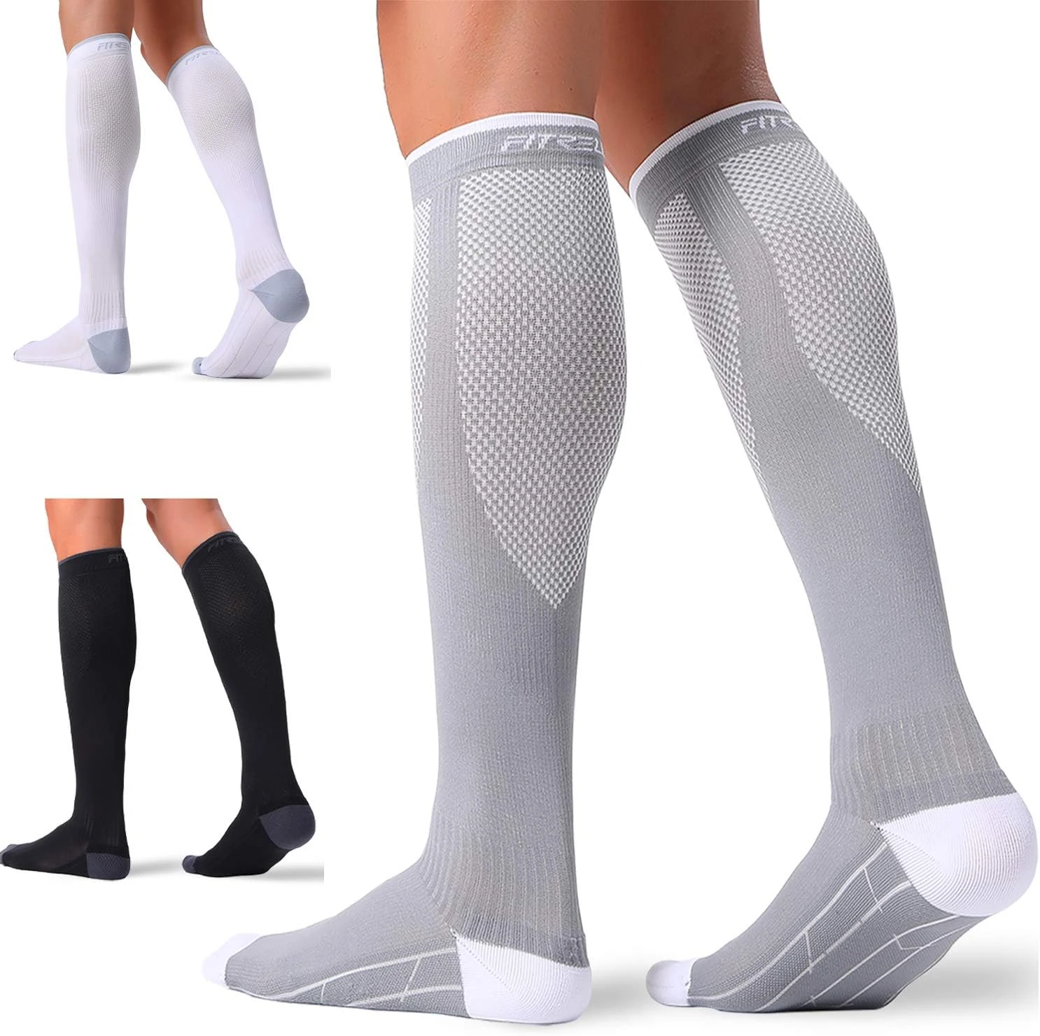 Women compression socks for long haul travel circulation