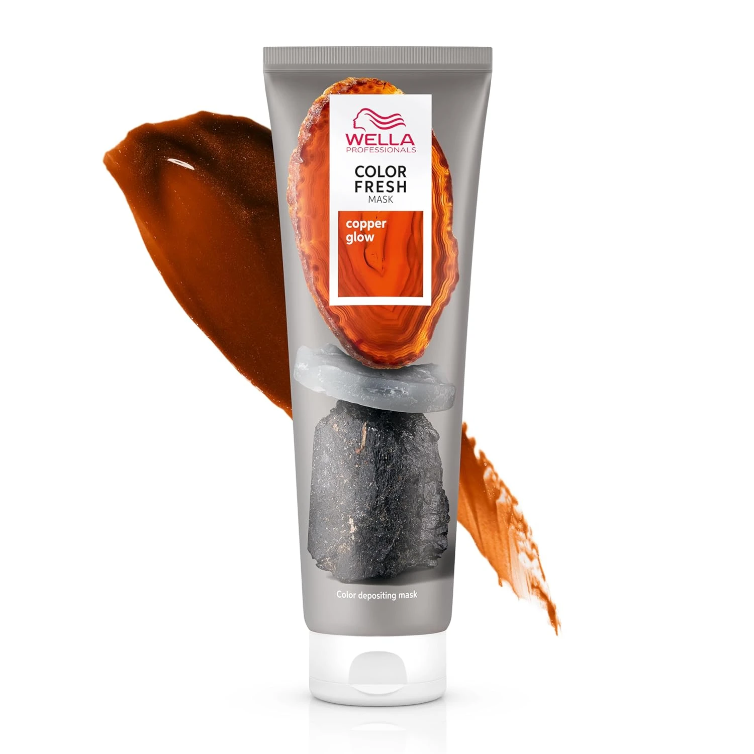 Women copper toning gloss for balayage hair color