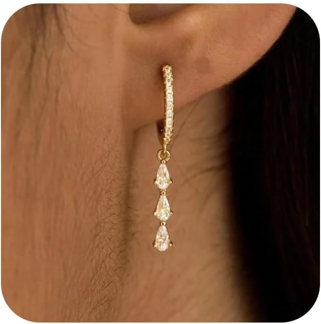 White Summer Dresses Worth Buying: 16 Styles for the LWD Era of 2026 36 Women delicate gold drop earrings for white mini dress