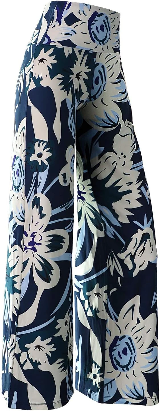 Women floral palazzo pants for vacation outfit