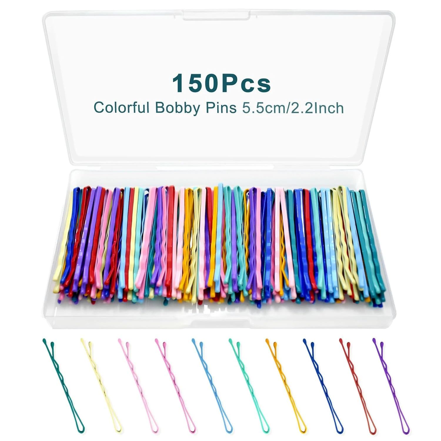 Women hair color matching bobby pins for easy bun