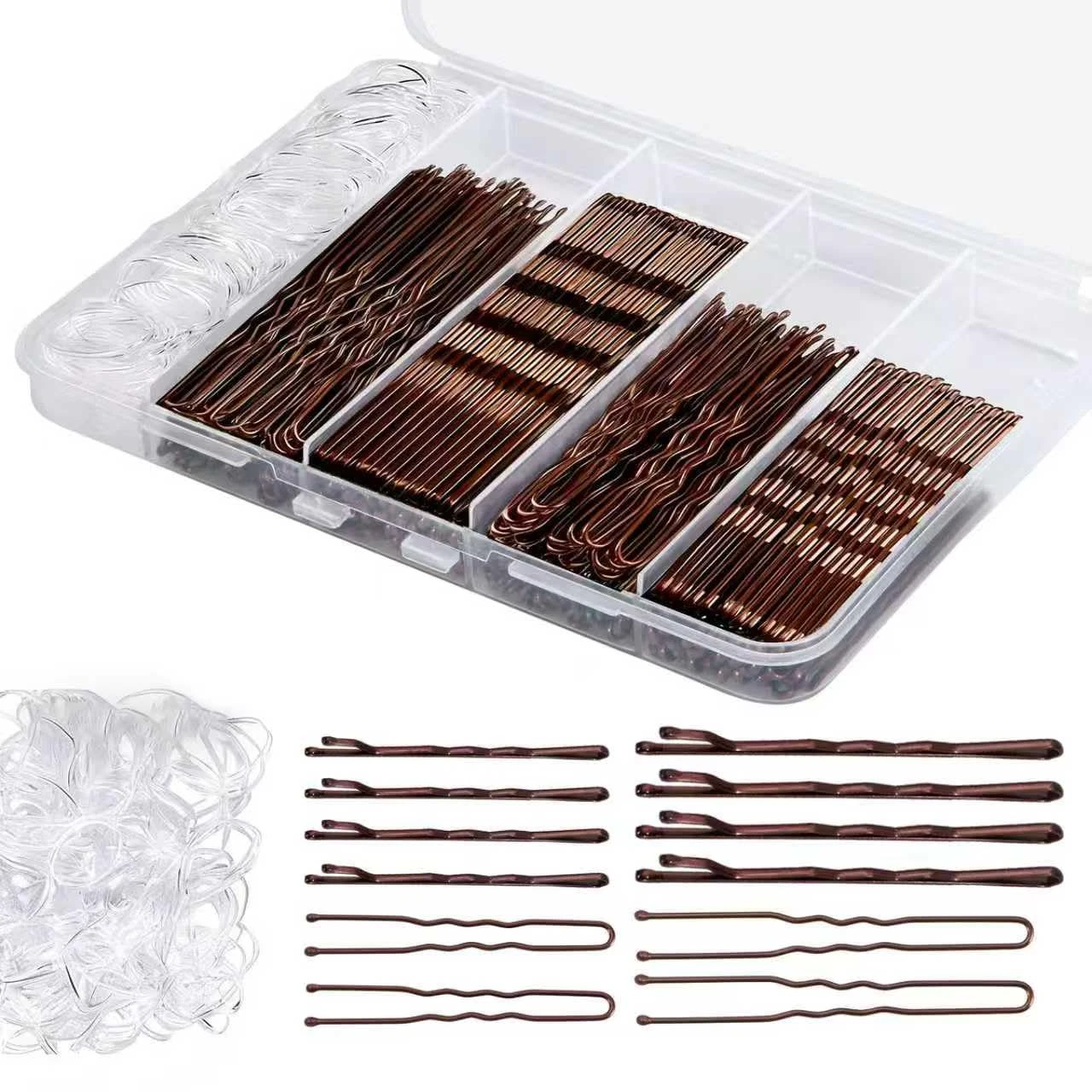 Women invisible hair pin set for braided low bun