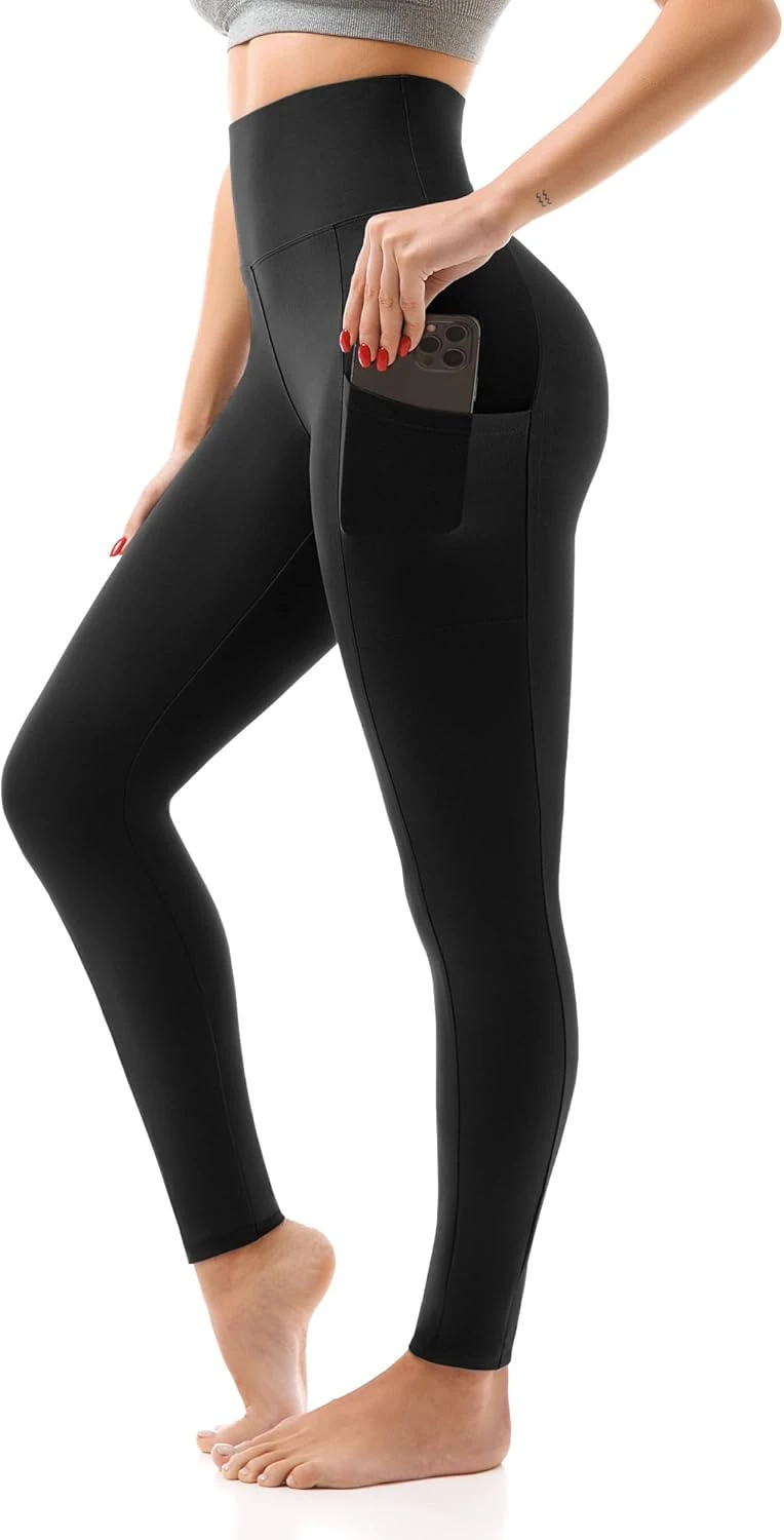 Women high waisted leggings for red eye travel comfort