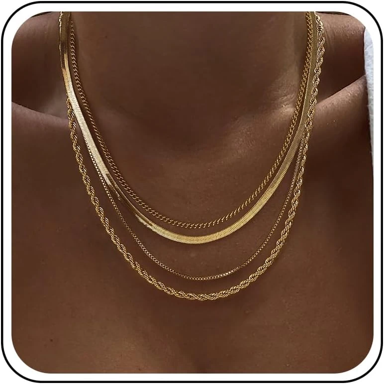 White Summer Dresses Worth Buying: 16 Styles for the LWD Era of 2026 27 Women layered gold chain necklaces for boho white dress