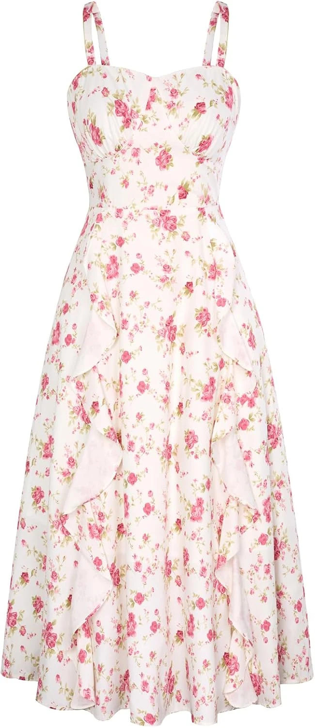 Peony Pink Midi Dress