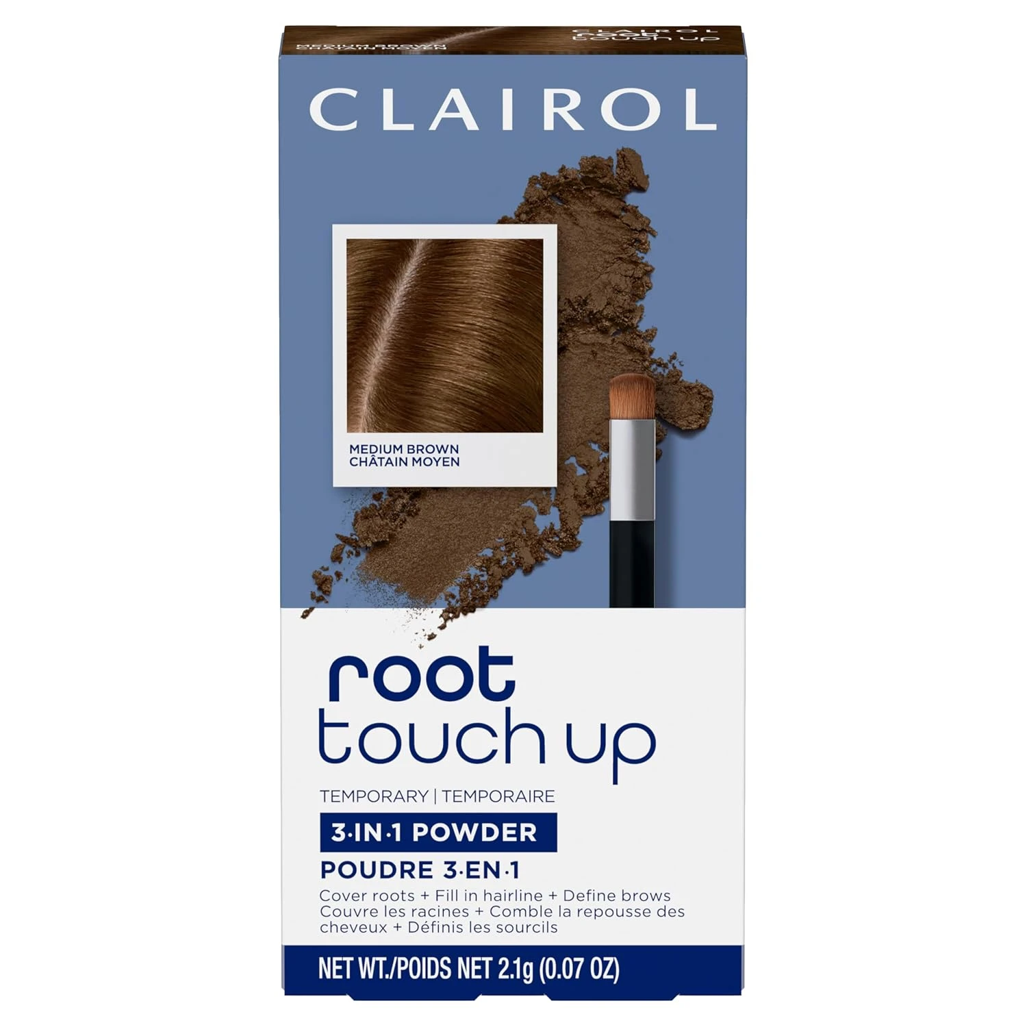 Women root touch up powder for cool brown blonde hair