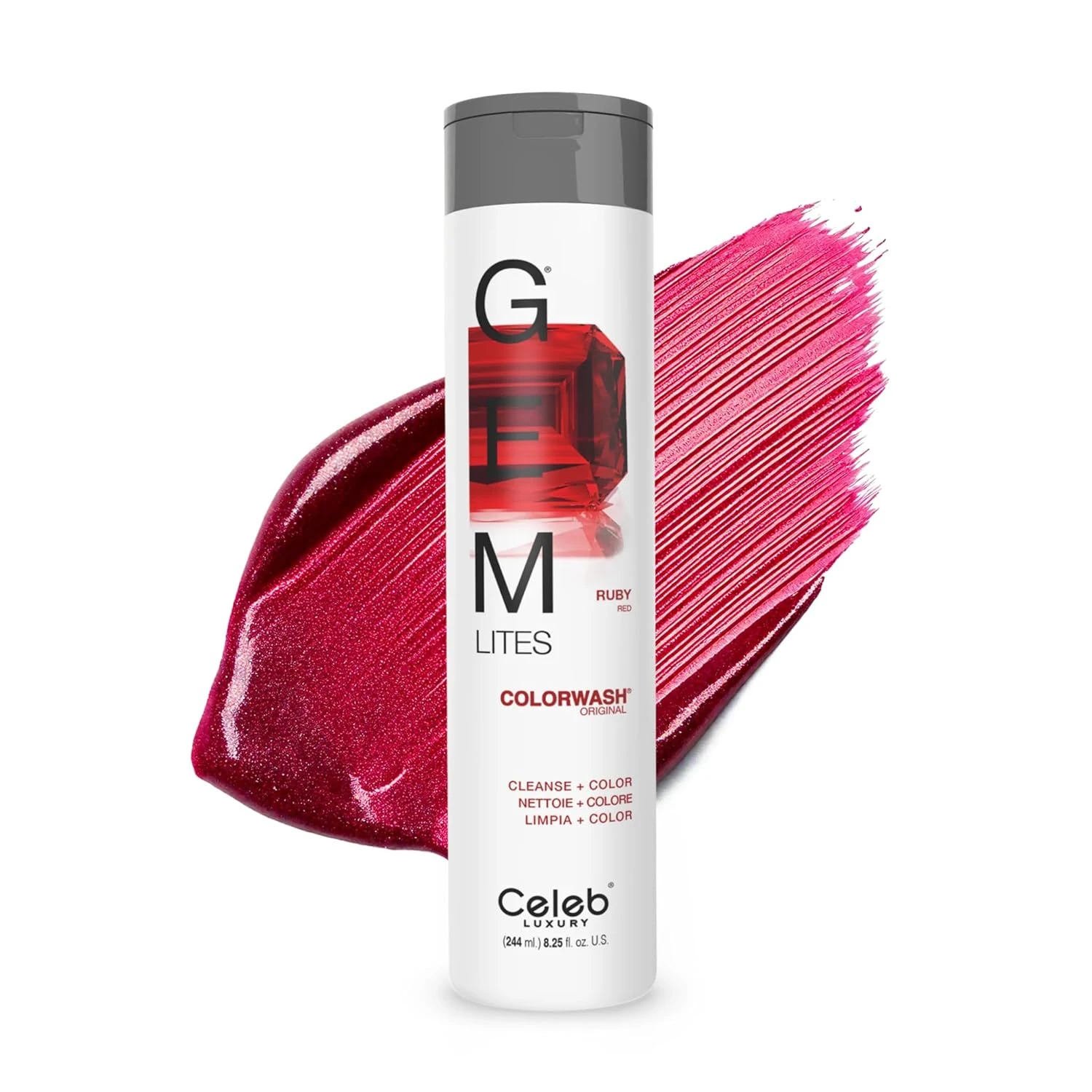 Women ruby red hair gloss for jewel tone hair color