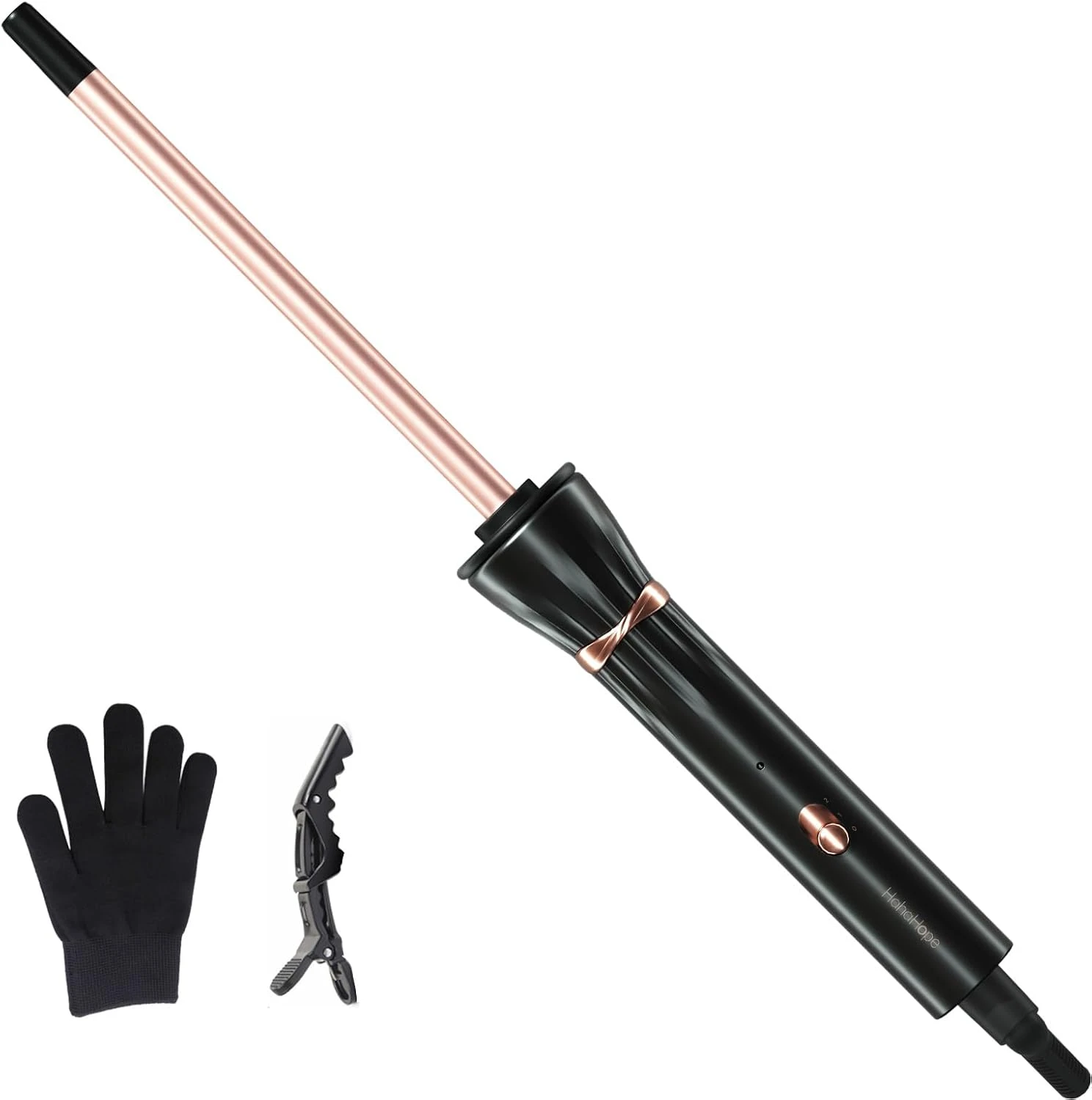 Women small curling iron for half up bun ends