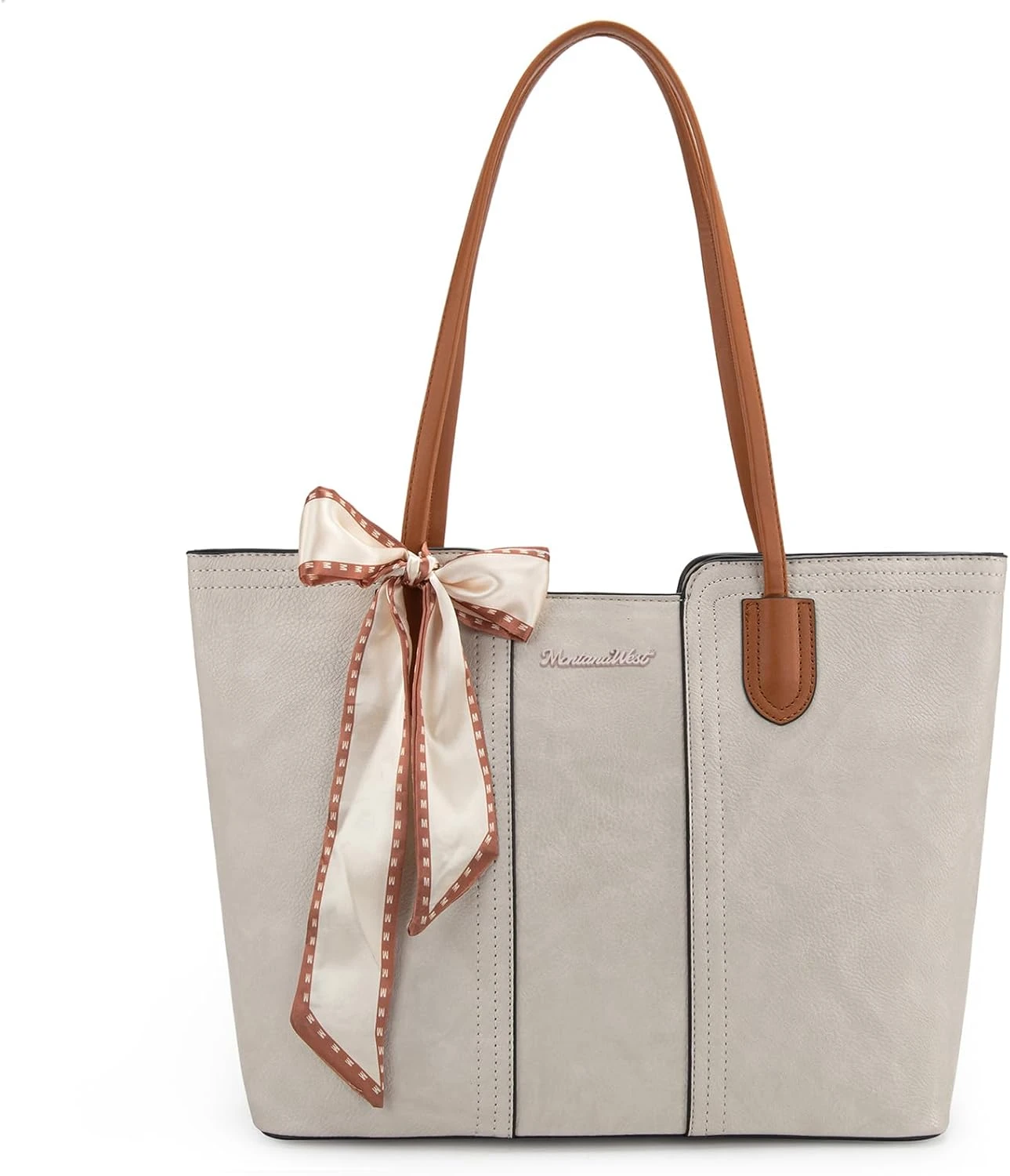 Tan Leather Tote Bag