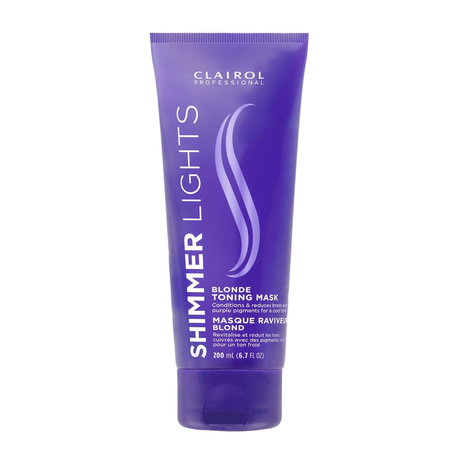 Women violet reflect hair gloss for dark hair color