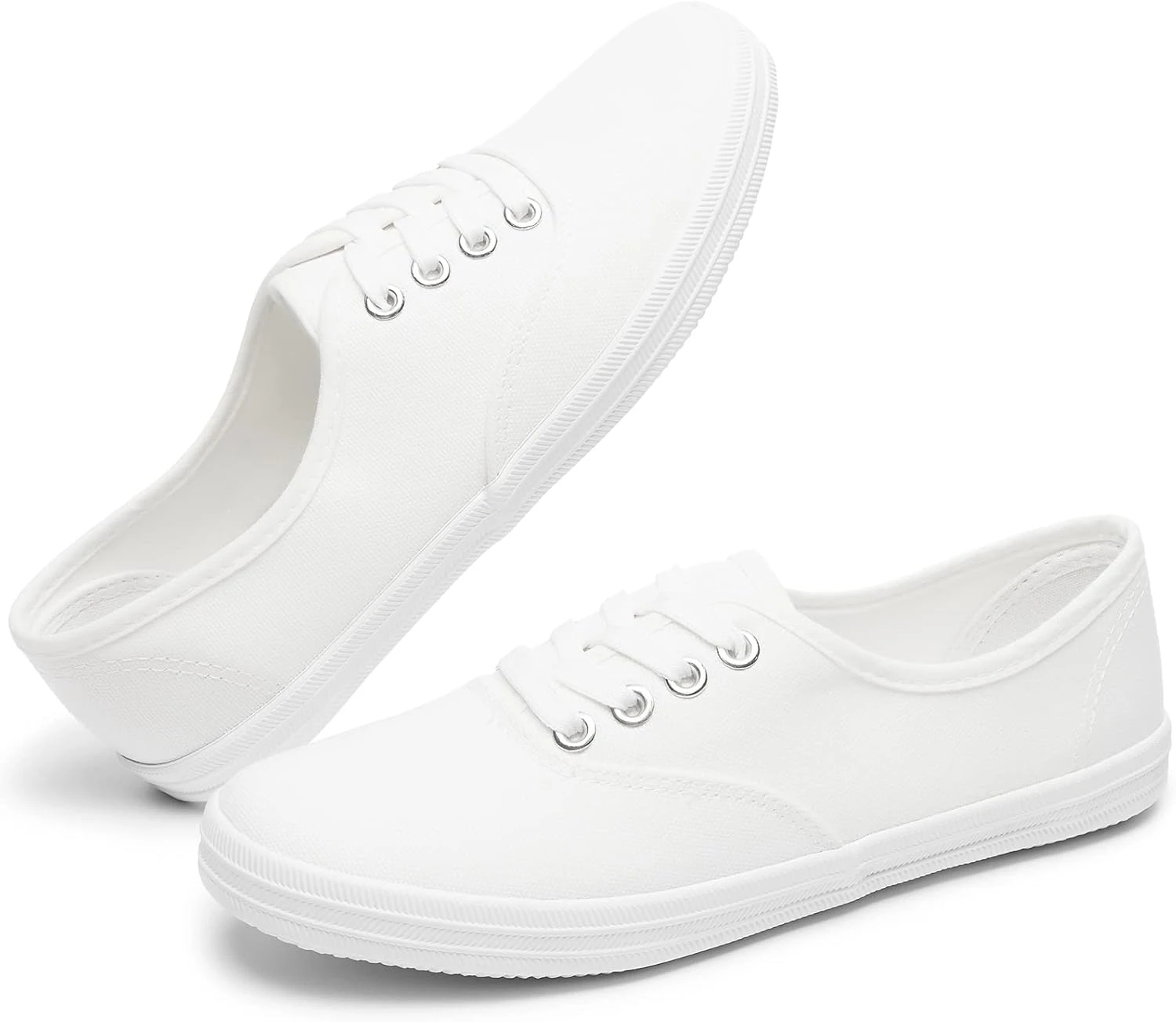 White Summer Dresses Worth Buying: 16 Styles for the LWD Era of 2026 47 Women white canvas sneakers for casual white dress