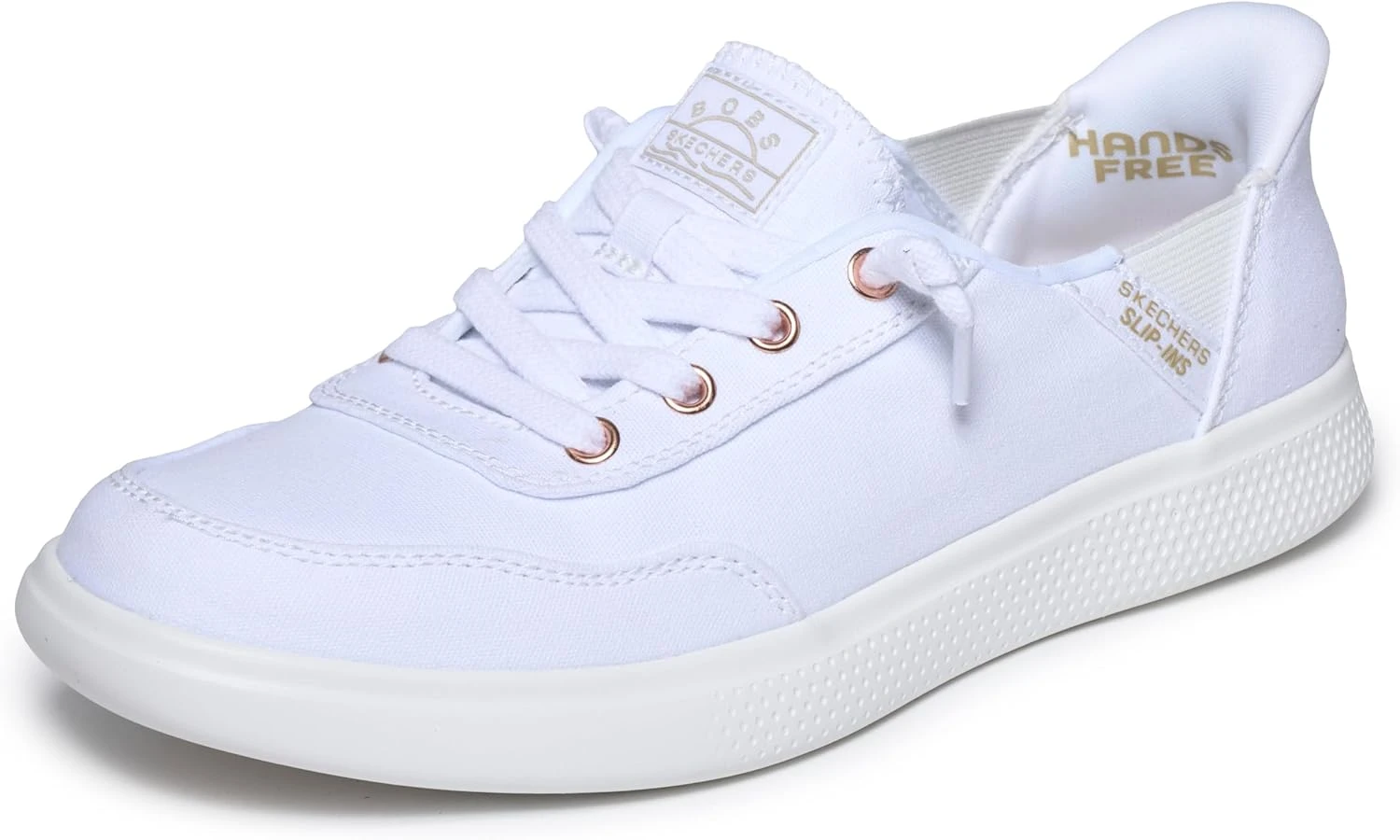 Women white slip on sneakers for airport travel days