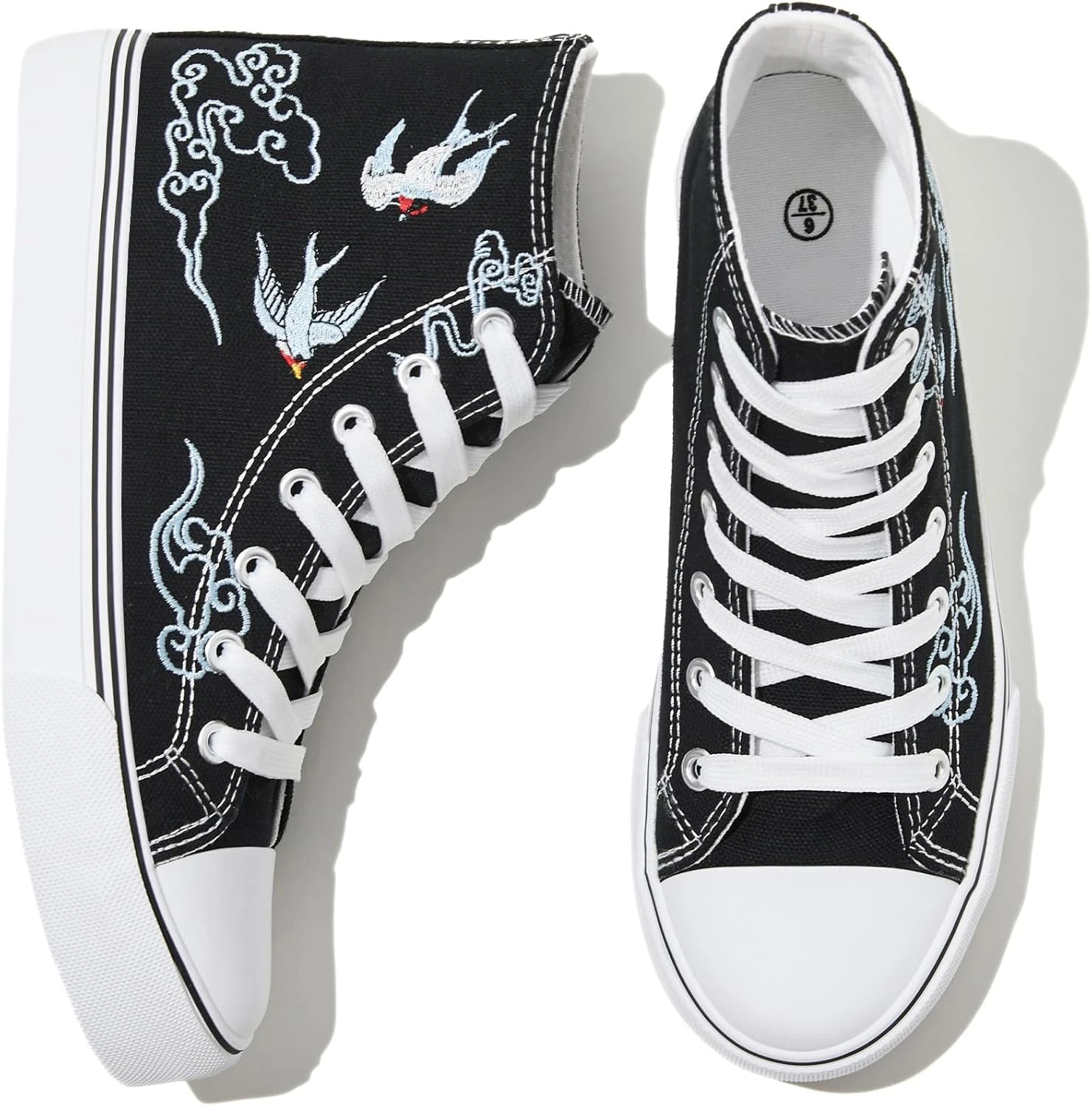 Women's bold streetwear sneakers for a hip-hop concert outfit