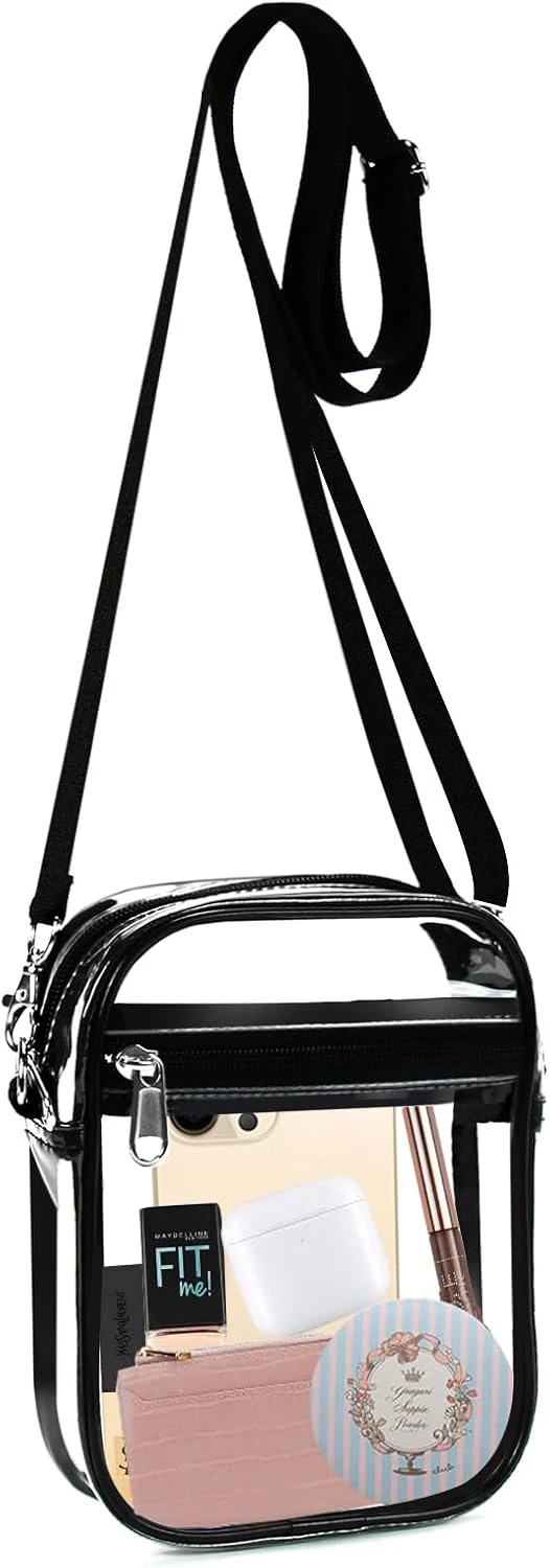 Women's plus size hands-free crossbody bag for a concert outfit