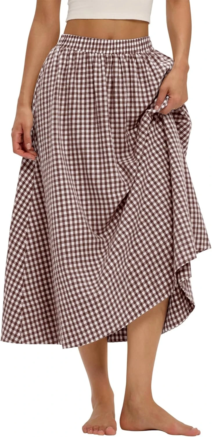 Women's prairie midi skirt for a western concert look
