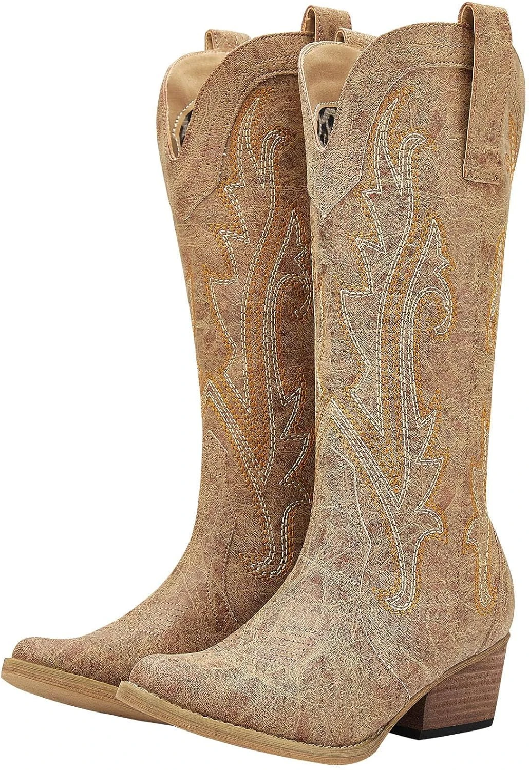 Women's tall cowboy boots for a western concert outfit