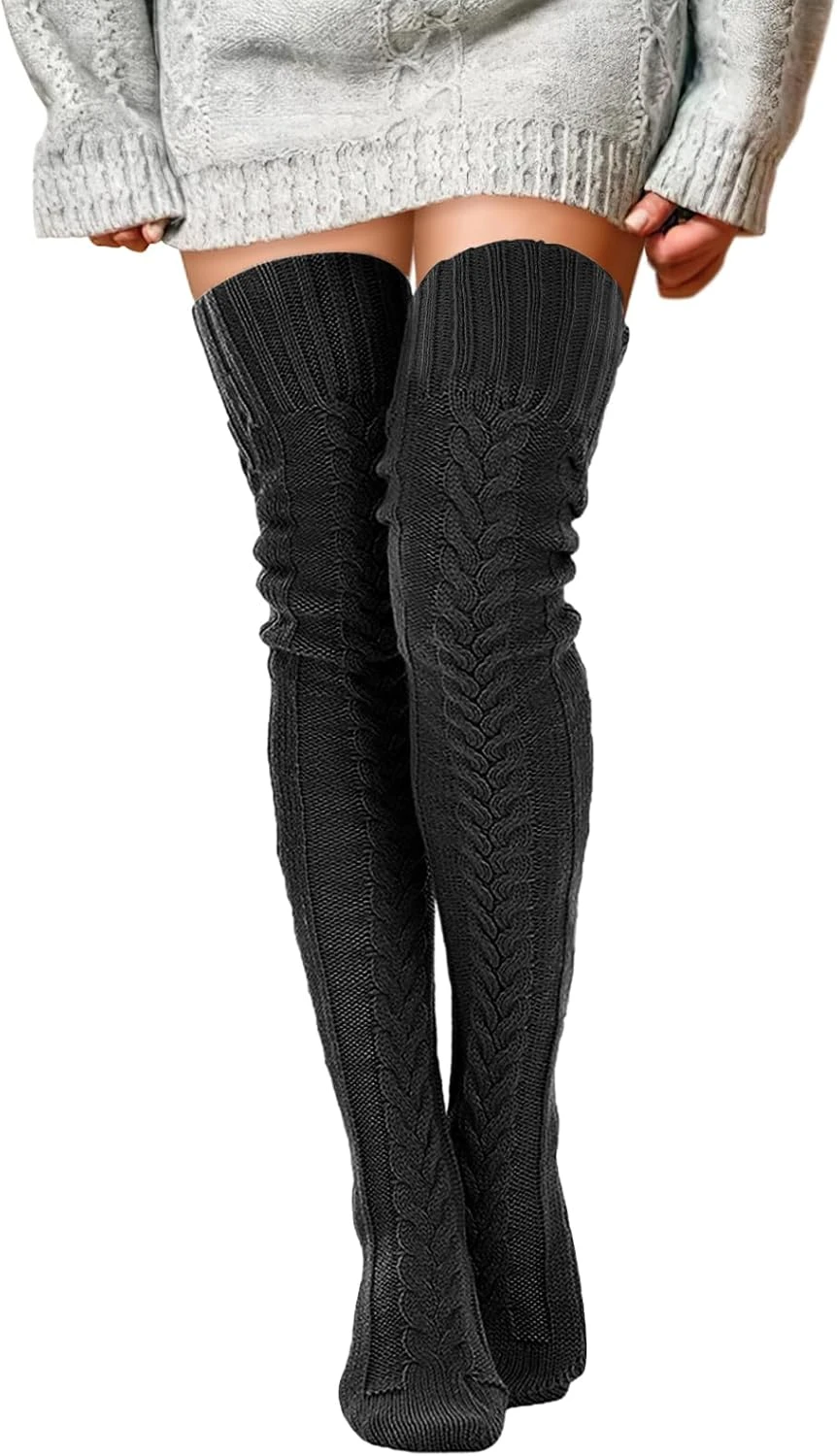 Women's thigh high boots for a winter concert outfit