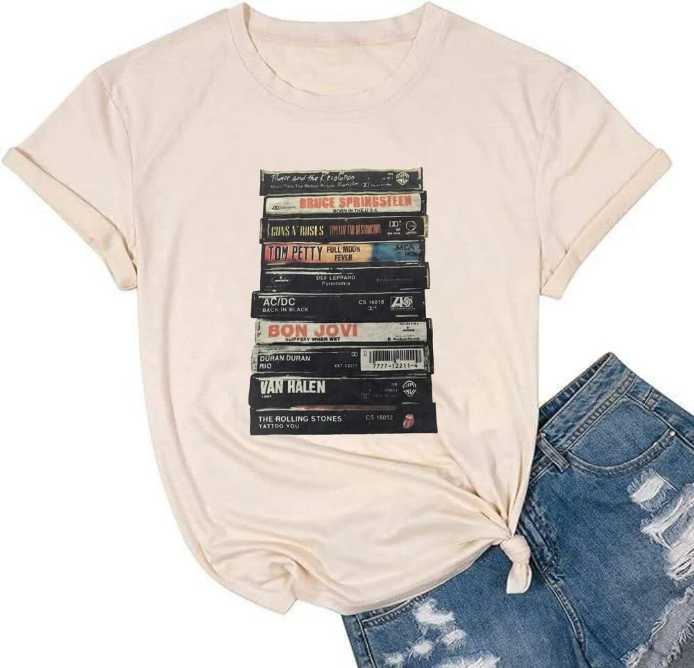 Women's vintage band tee for an indie concert outfit