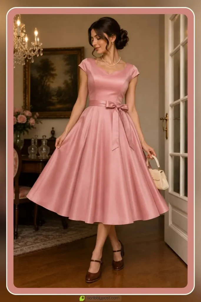 Vintage Dresses by the Decade: 16 Eras Compared for 2026 1 1950s full skirt vintage dress with cinched waist glamour