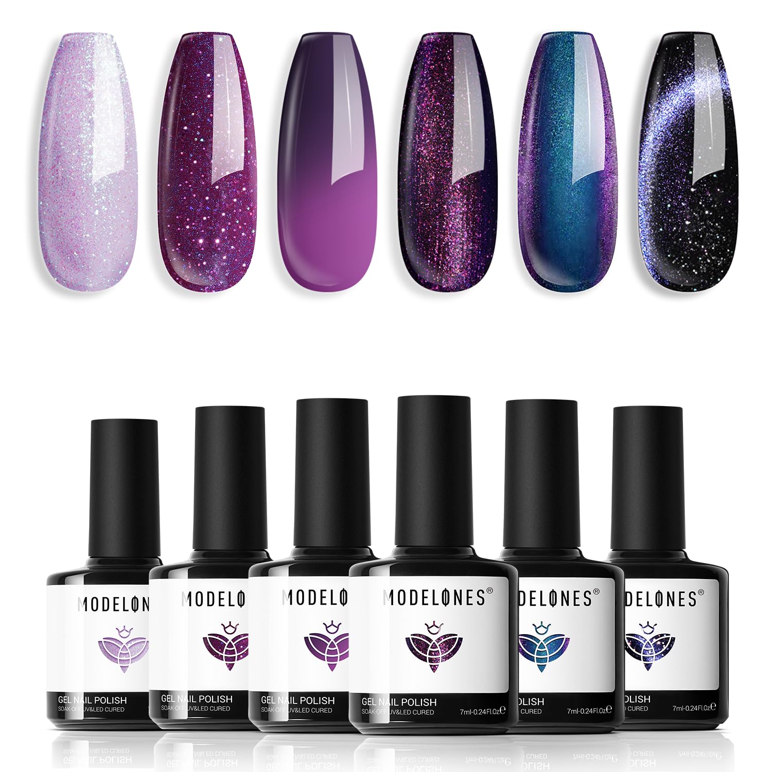 September Nails: The Only Month Where the Birthstone and the Trend Are the Same Color 26 Women amethyst shimmer gel polish for september nails
